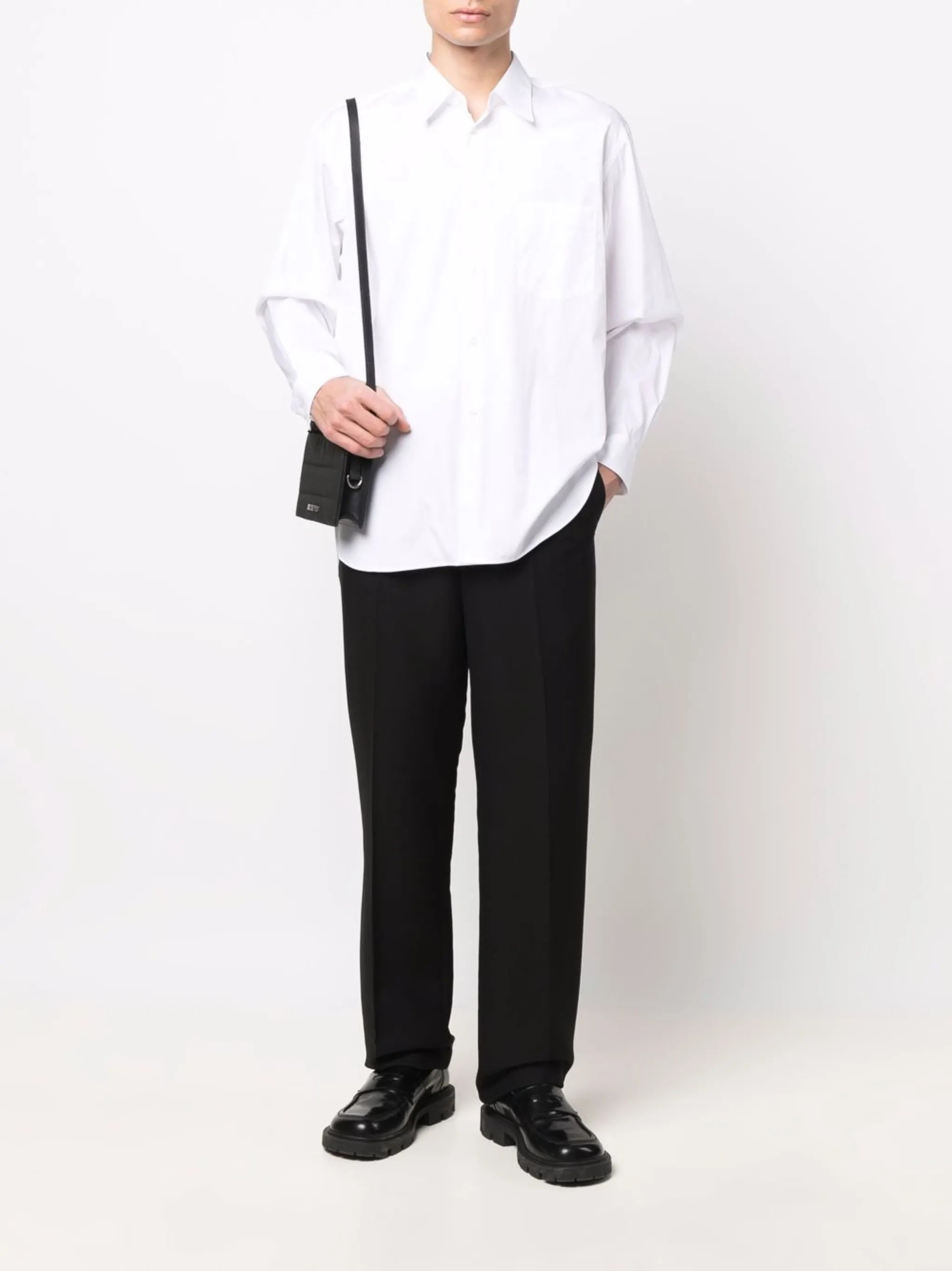 plain button-down shirt
