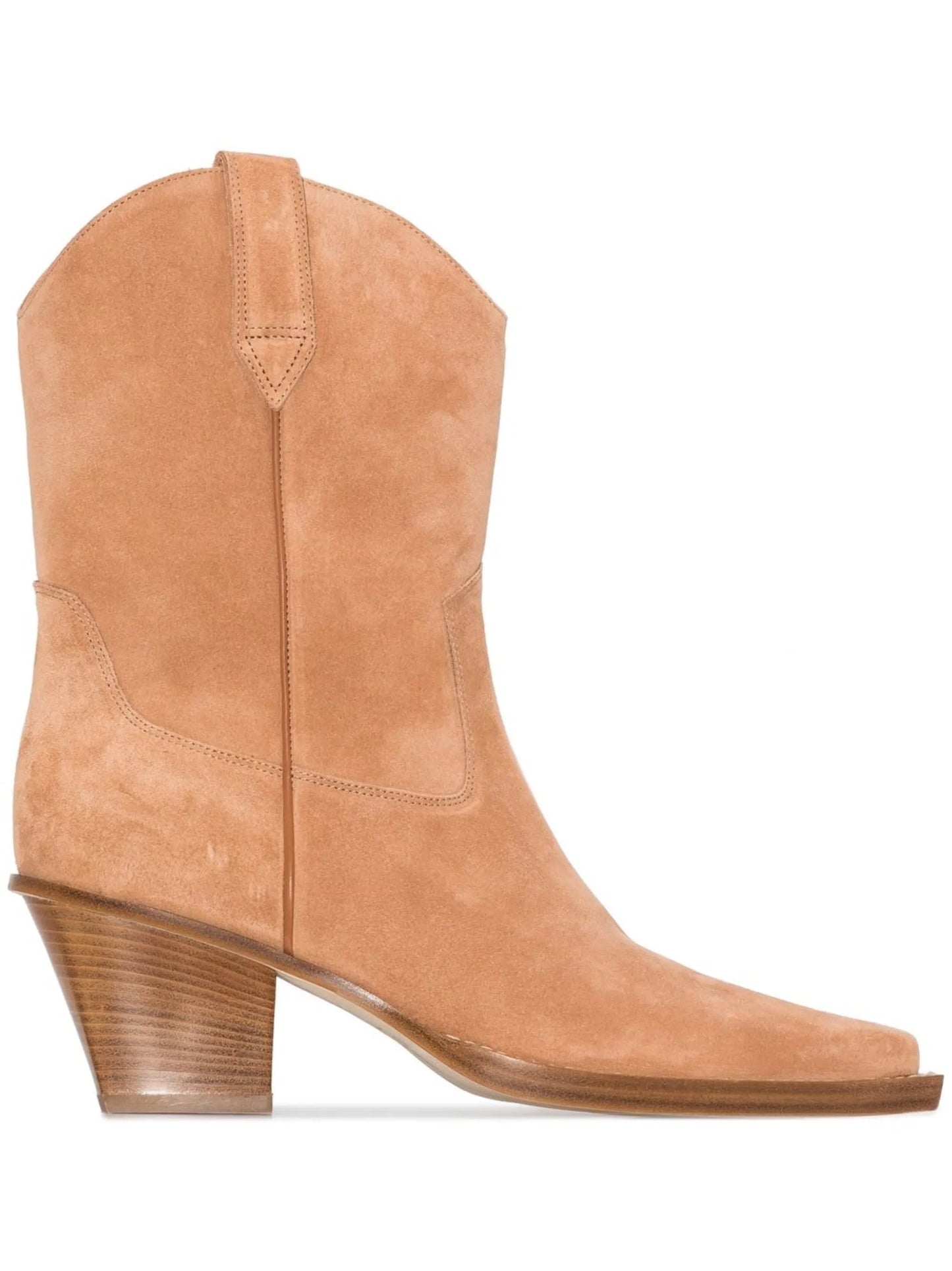 Western-style mid-calf boots