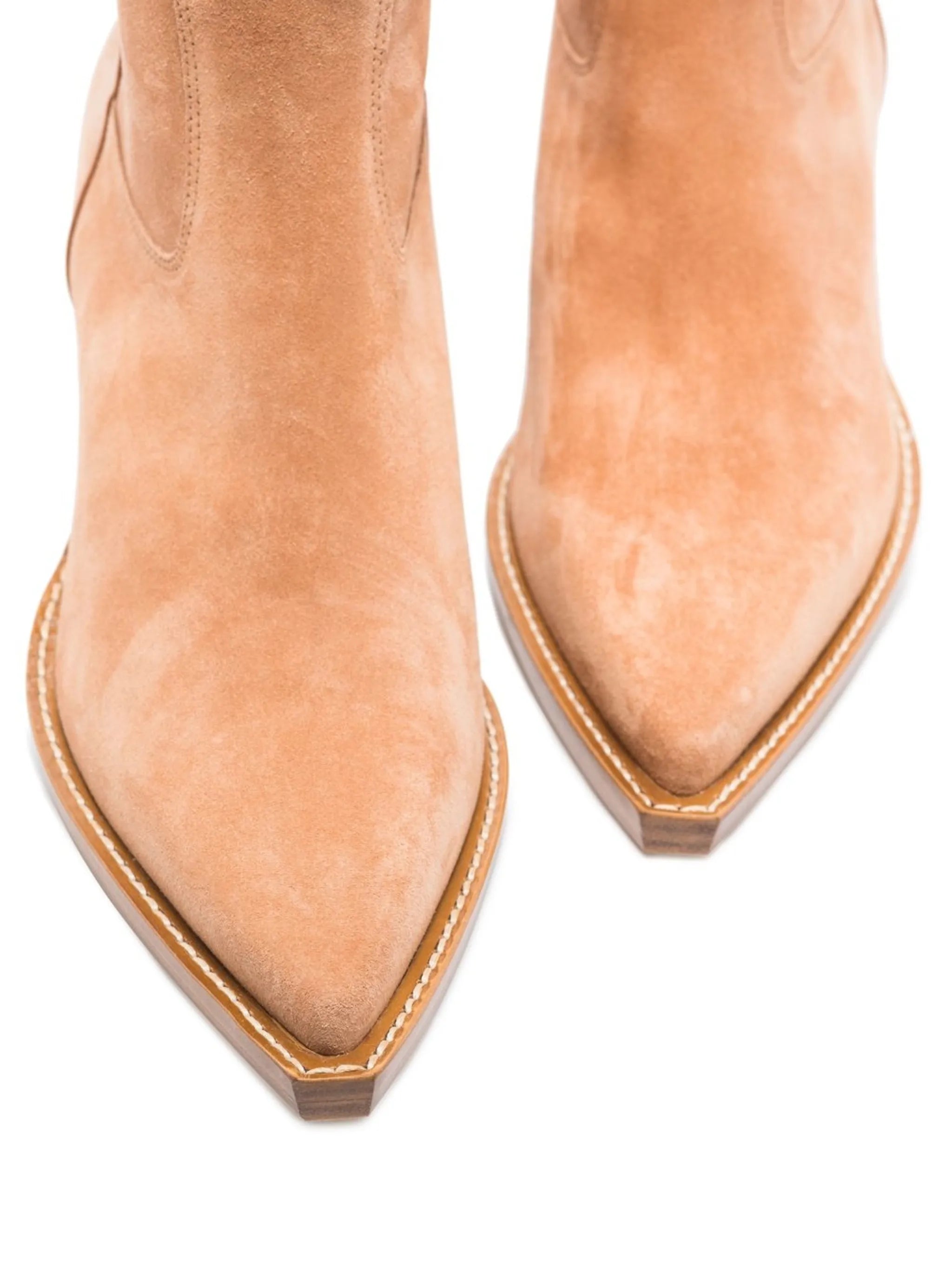 Western-style mid-calf boots