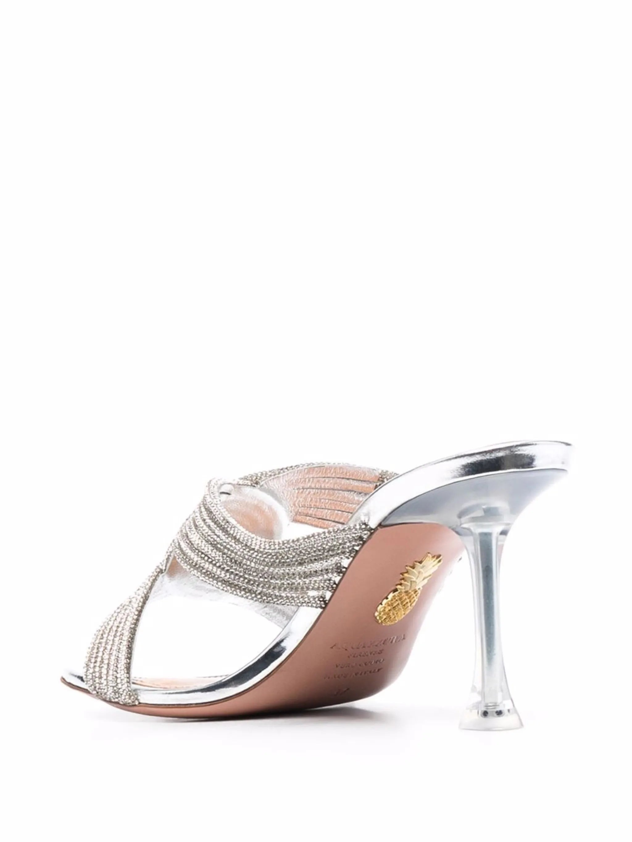 woven-detail high-heel sandals