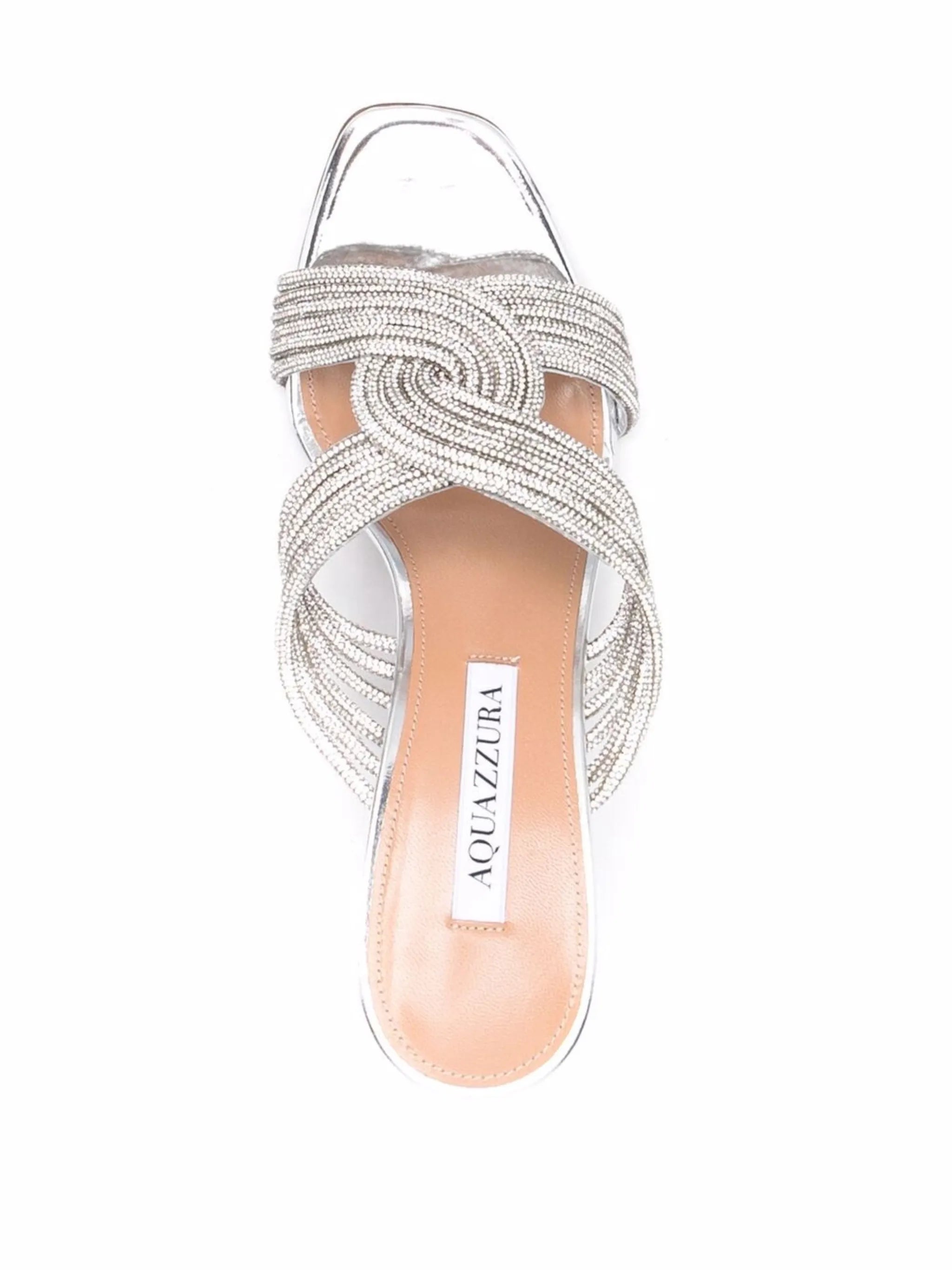 woven-detail high-heel sandals