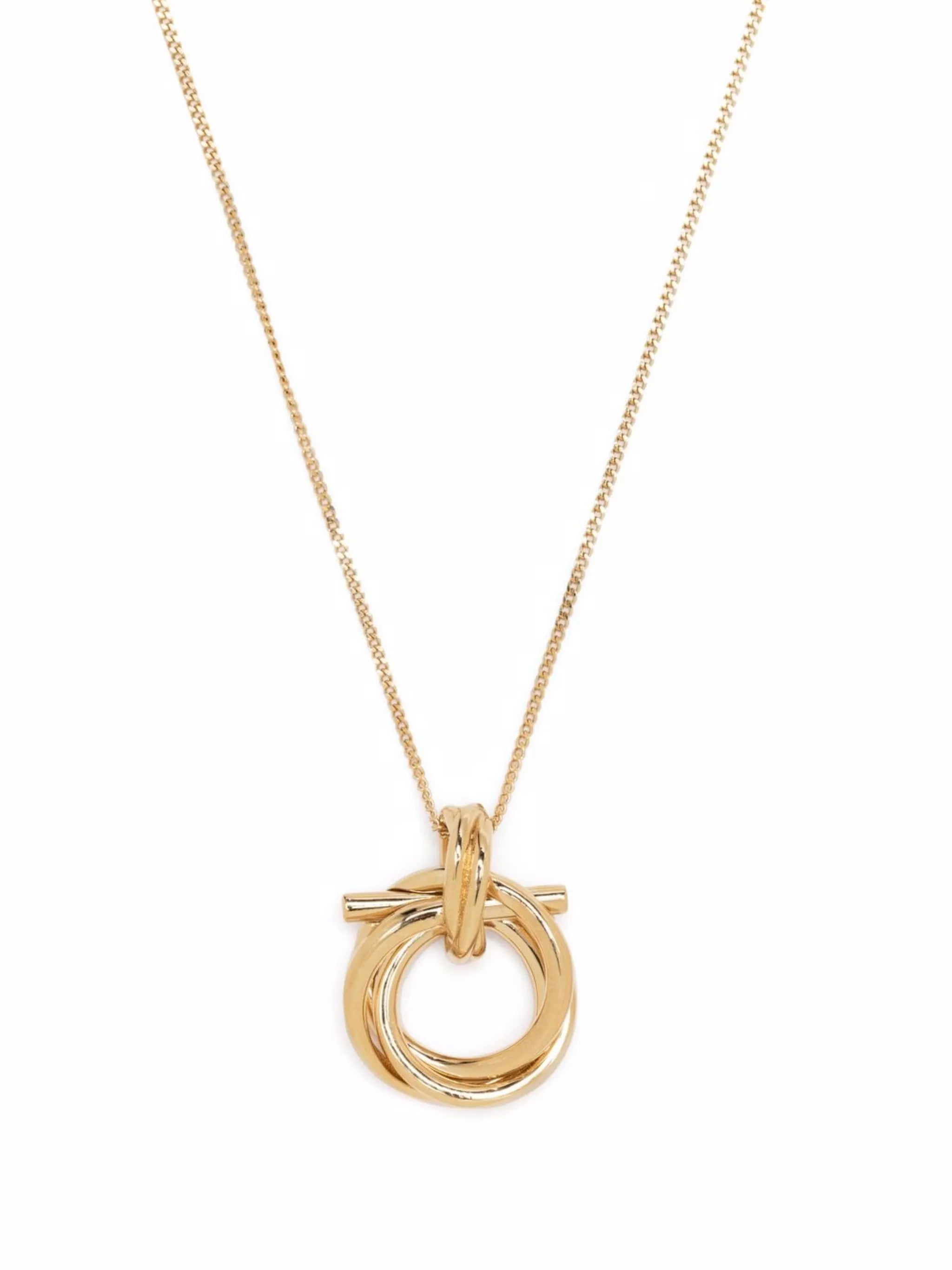 Gancini pendant necklace