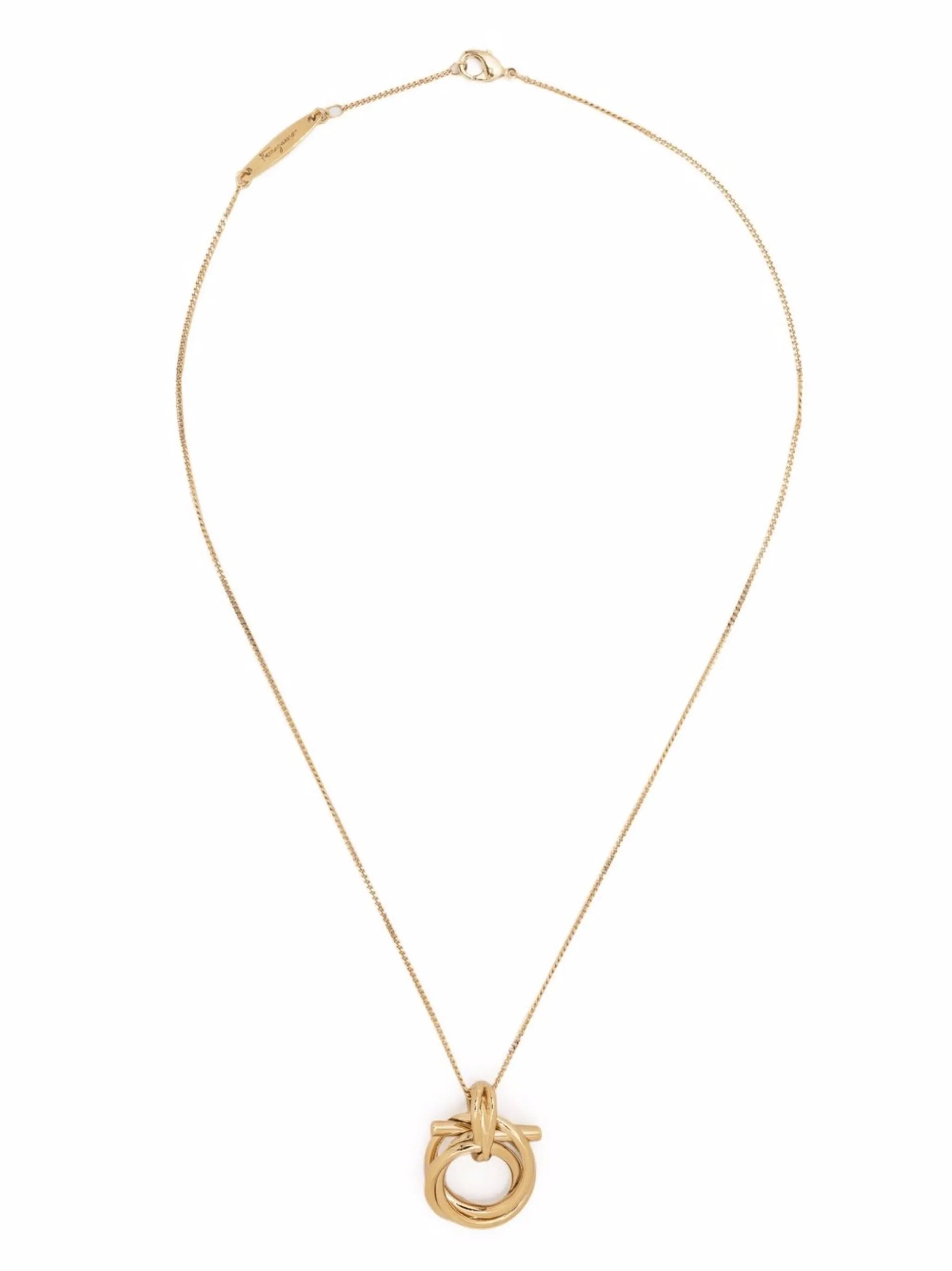 Gancini pendant necklace