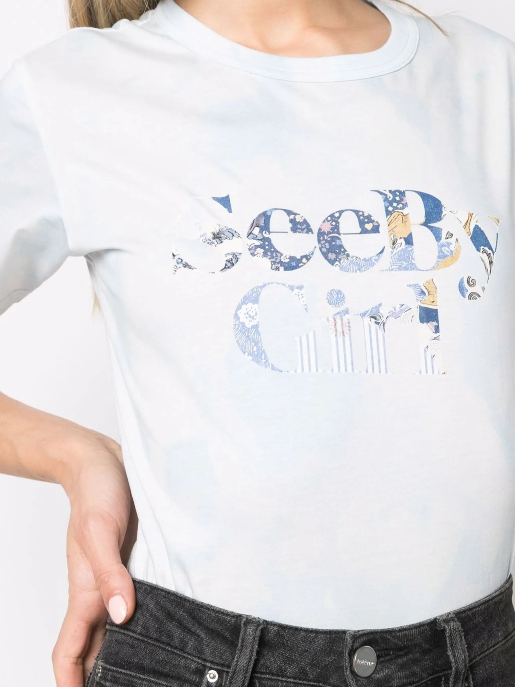 logo-print T--shirt