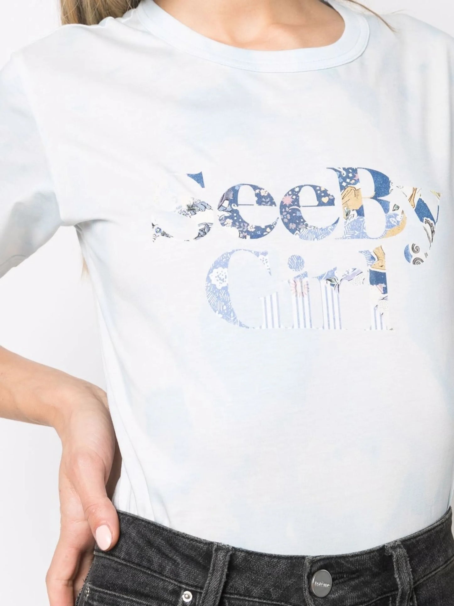 logo-print T--shirt