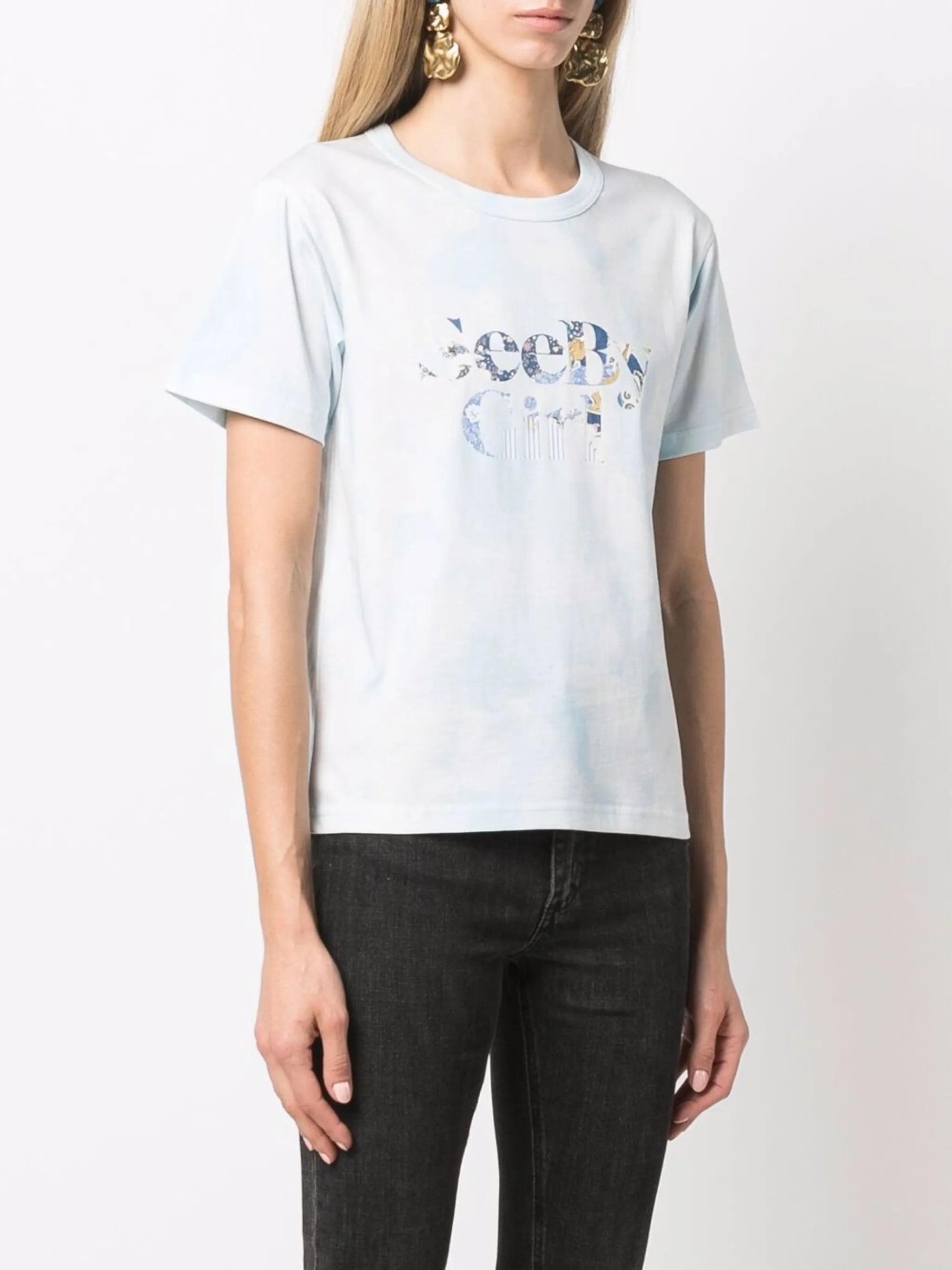 logo-print T--shirt