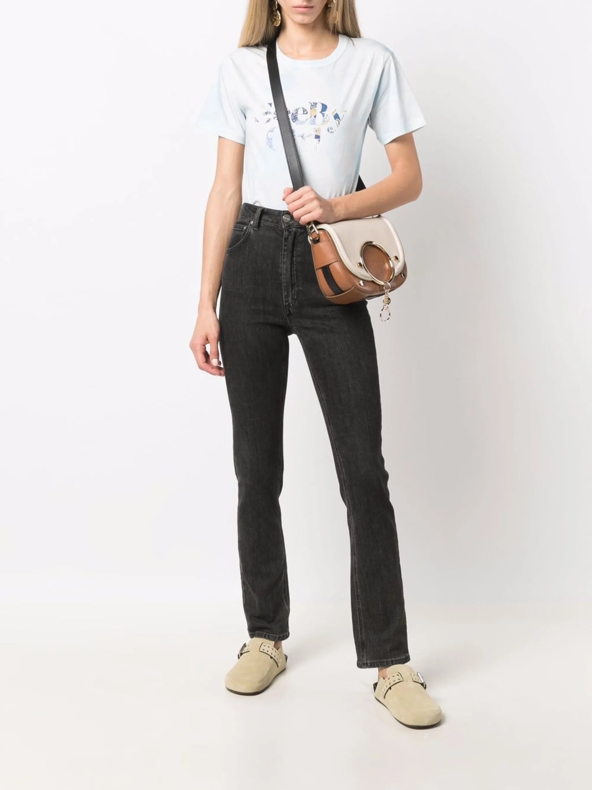 logo-print T--shirt