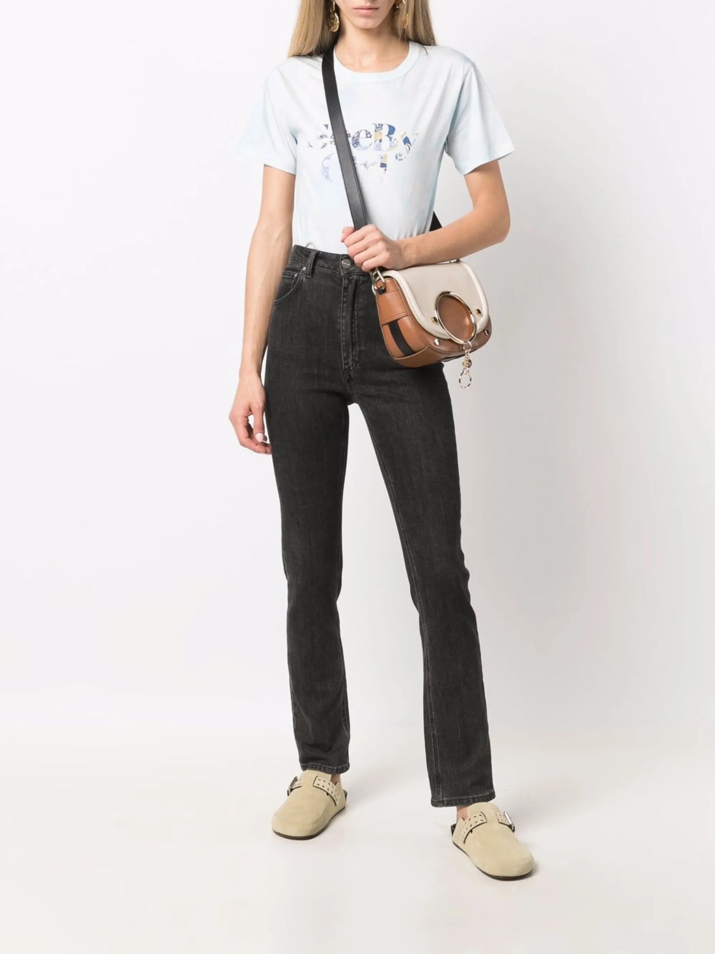logo-print T--shirt