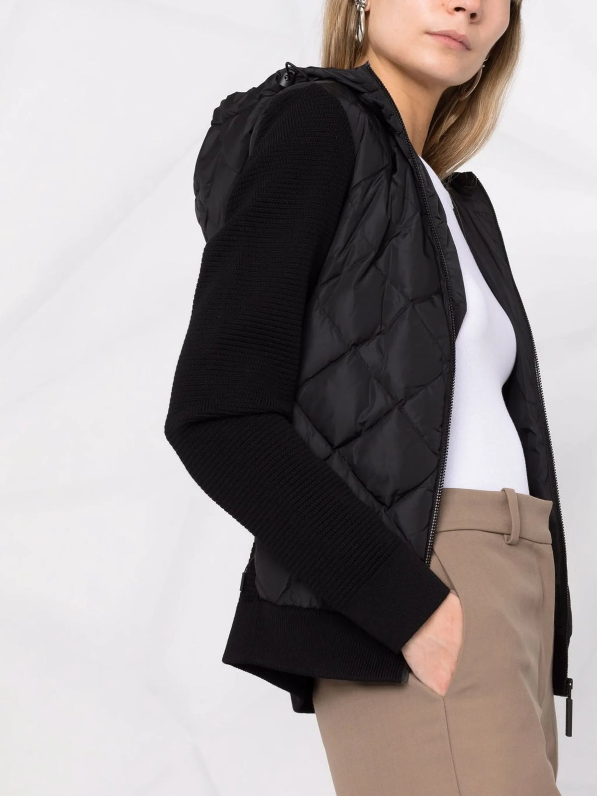 HyBridge® quilted knit hoodie
