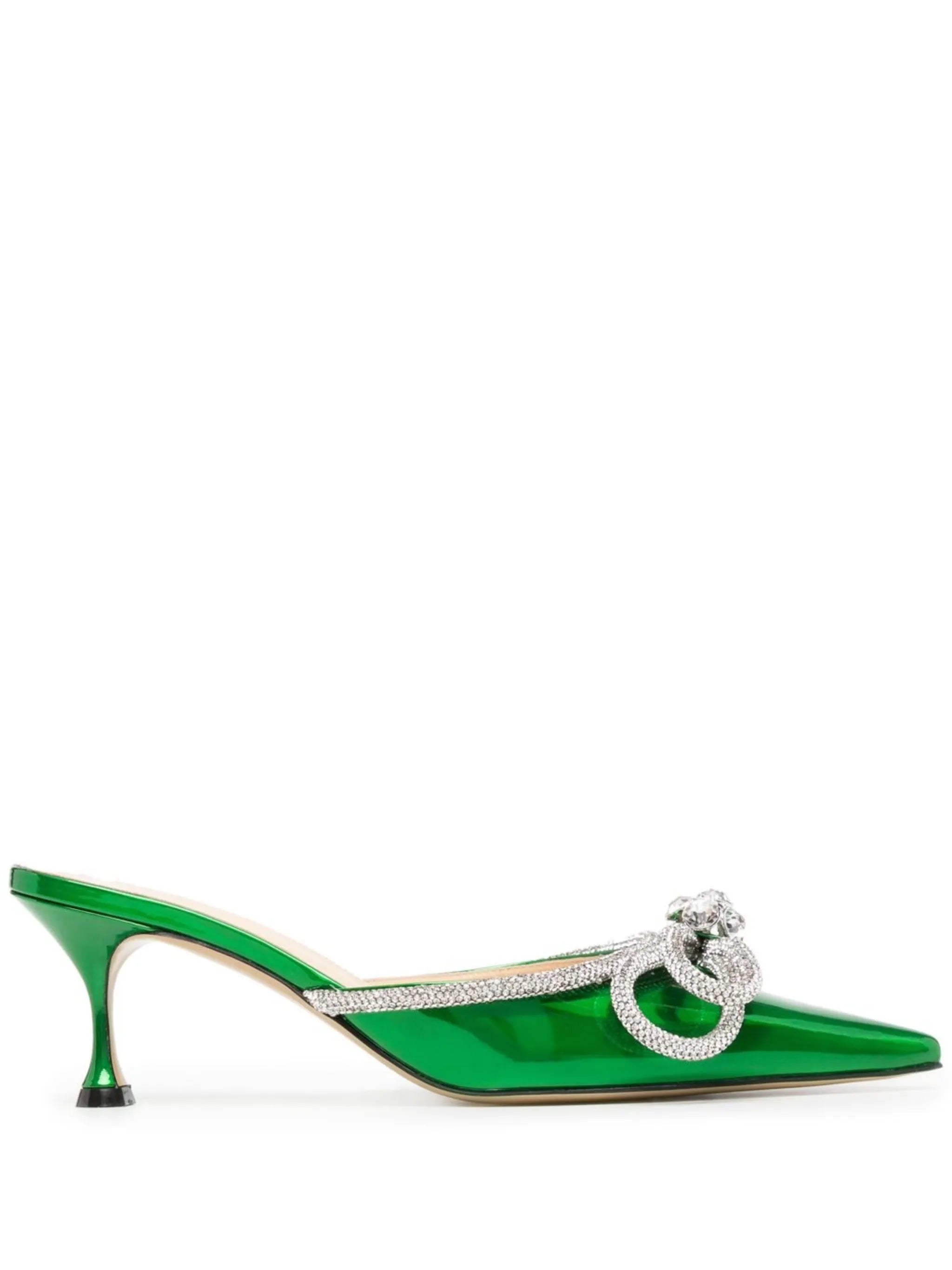 bow-detail pointed 75mm pumps
