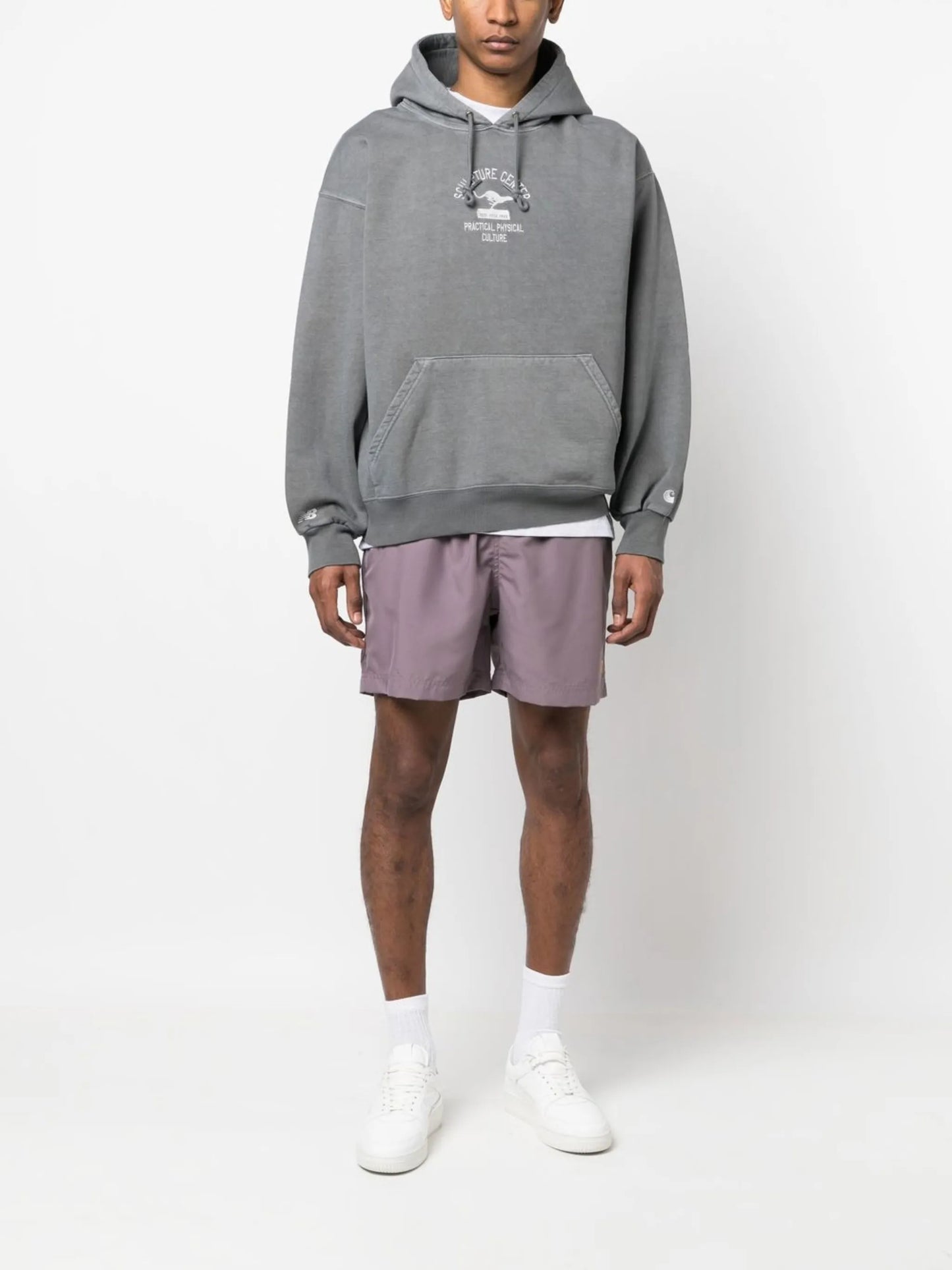 logo-print hoodie