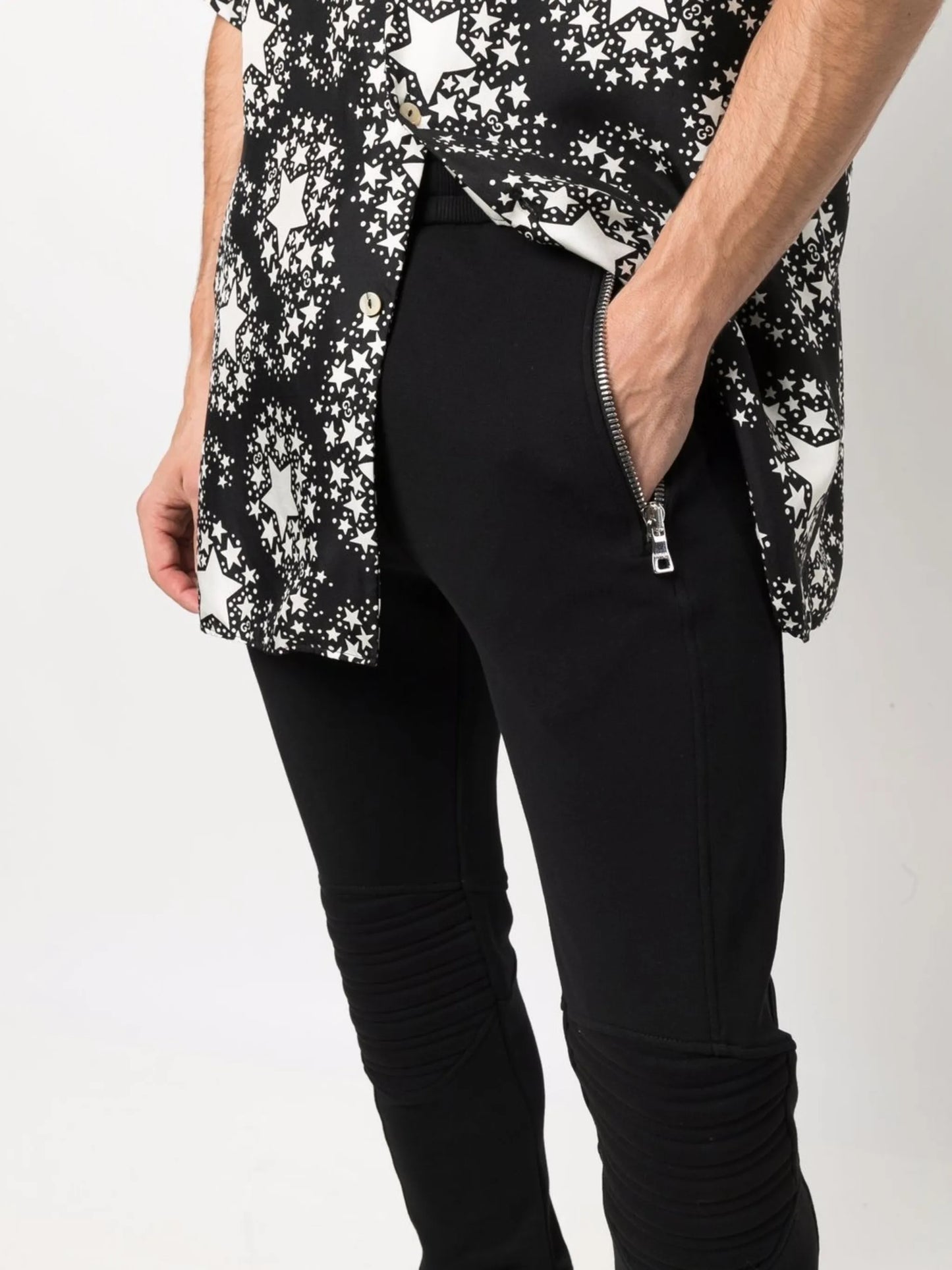 embossed logo track pants
