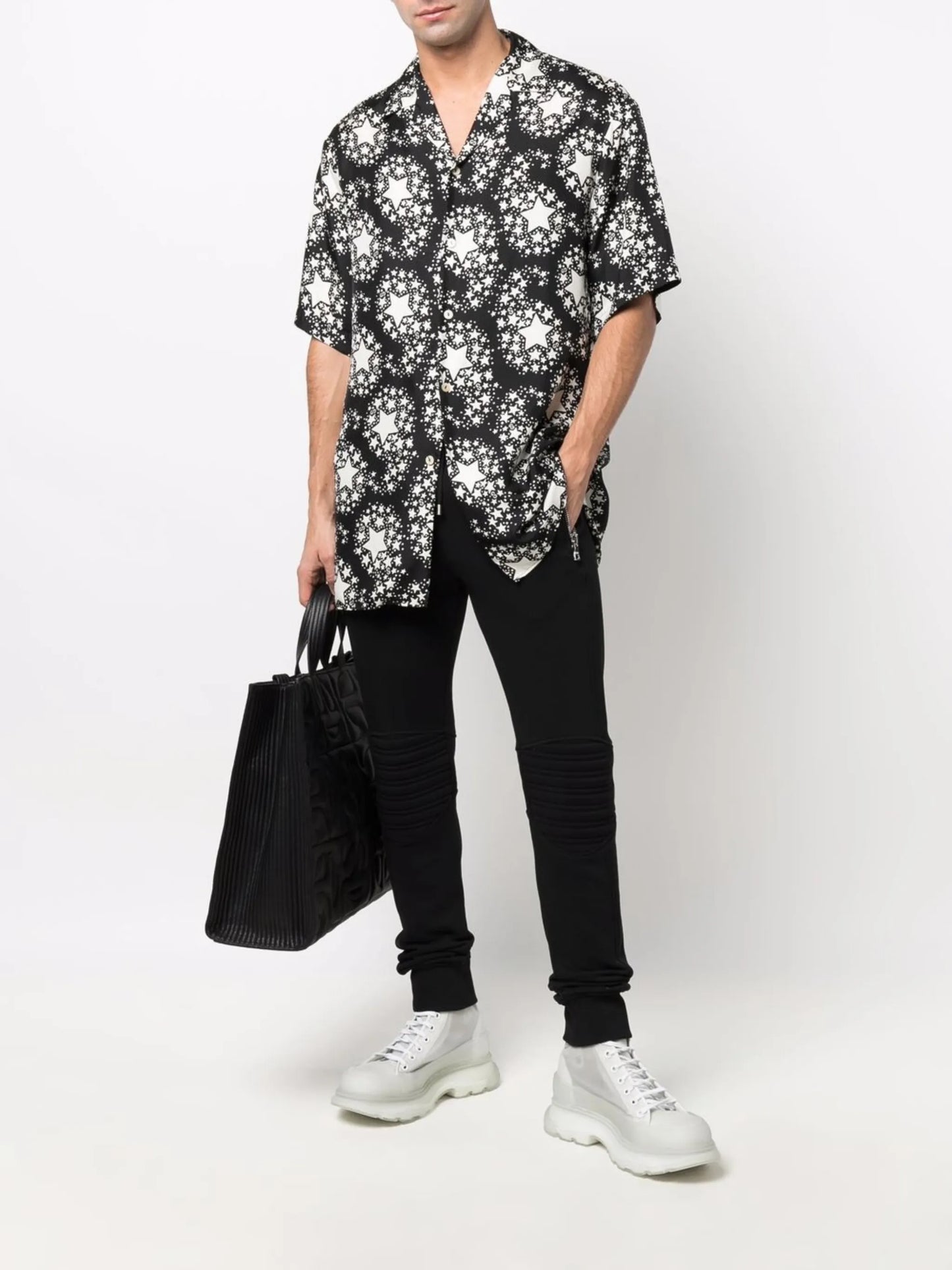 embossed logo track pants