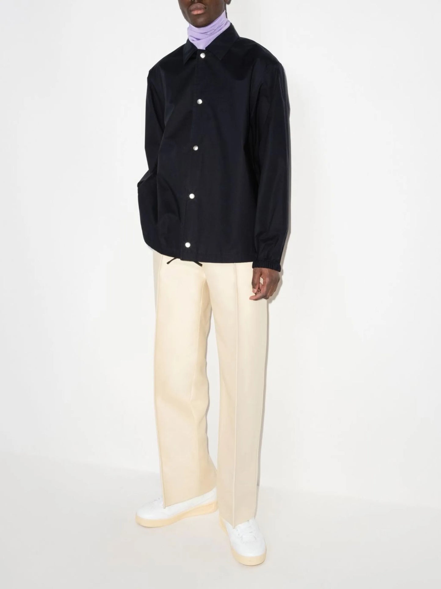logo-print drawstring jacket