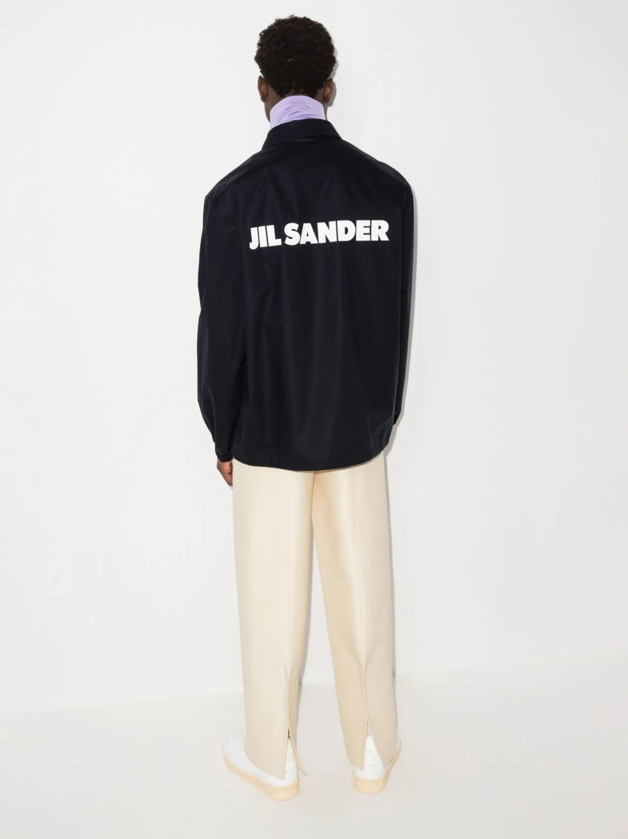 logo-print drawstring jacket