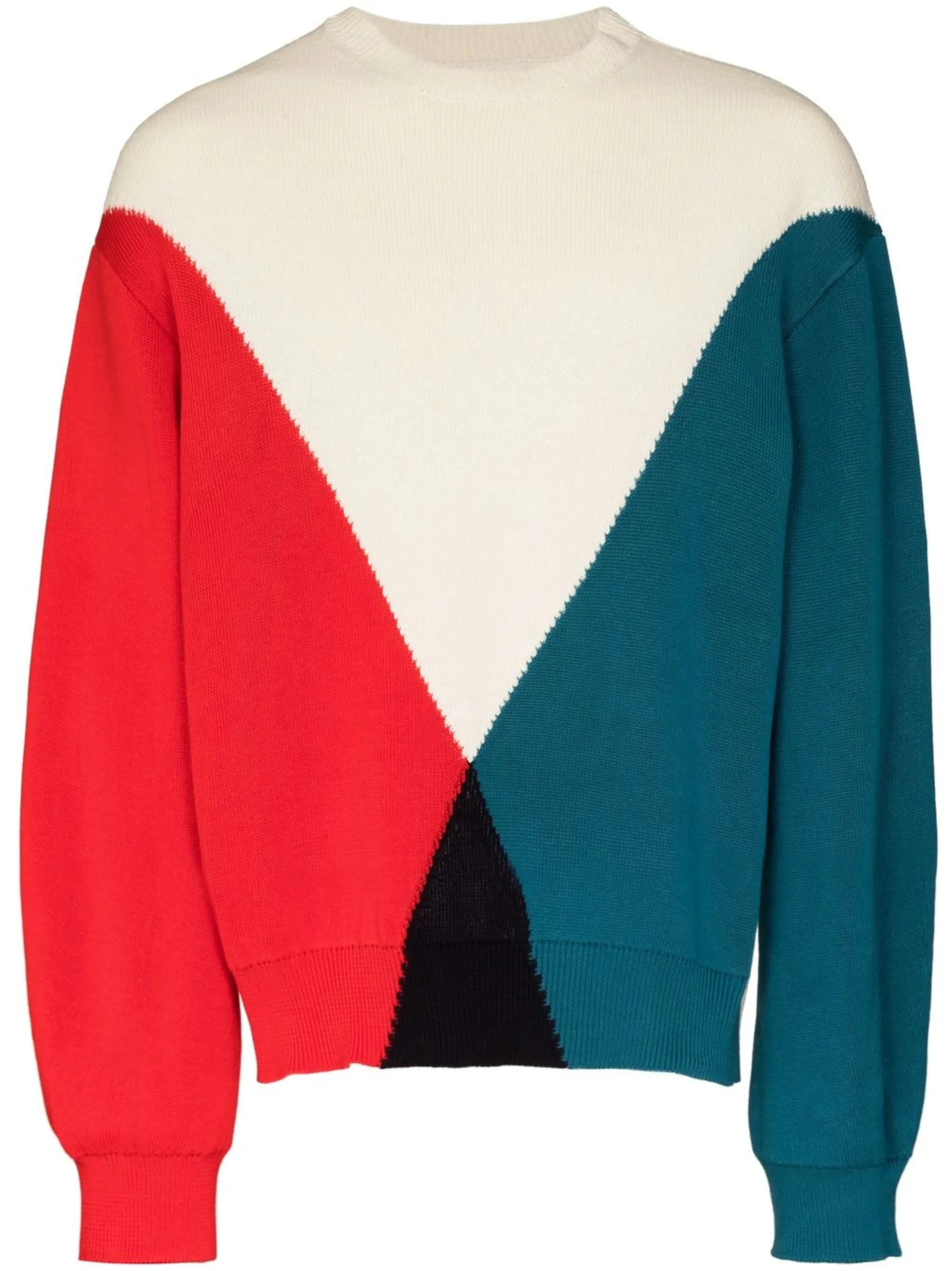 colour-block jumper