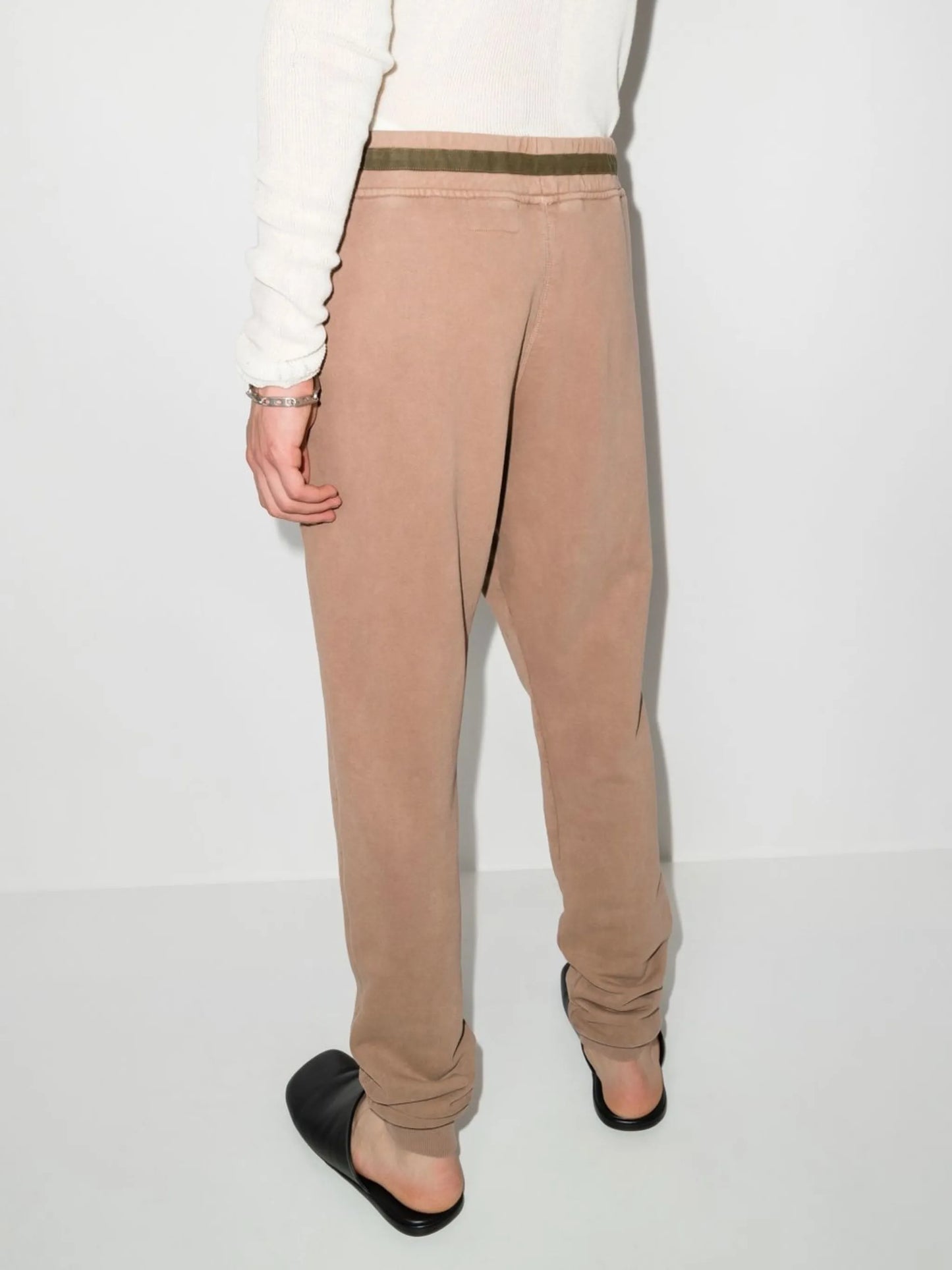 drawstring cotton track pants