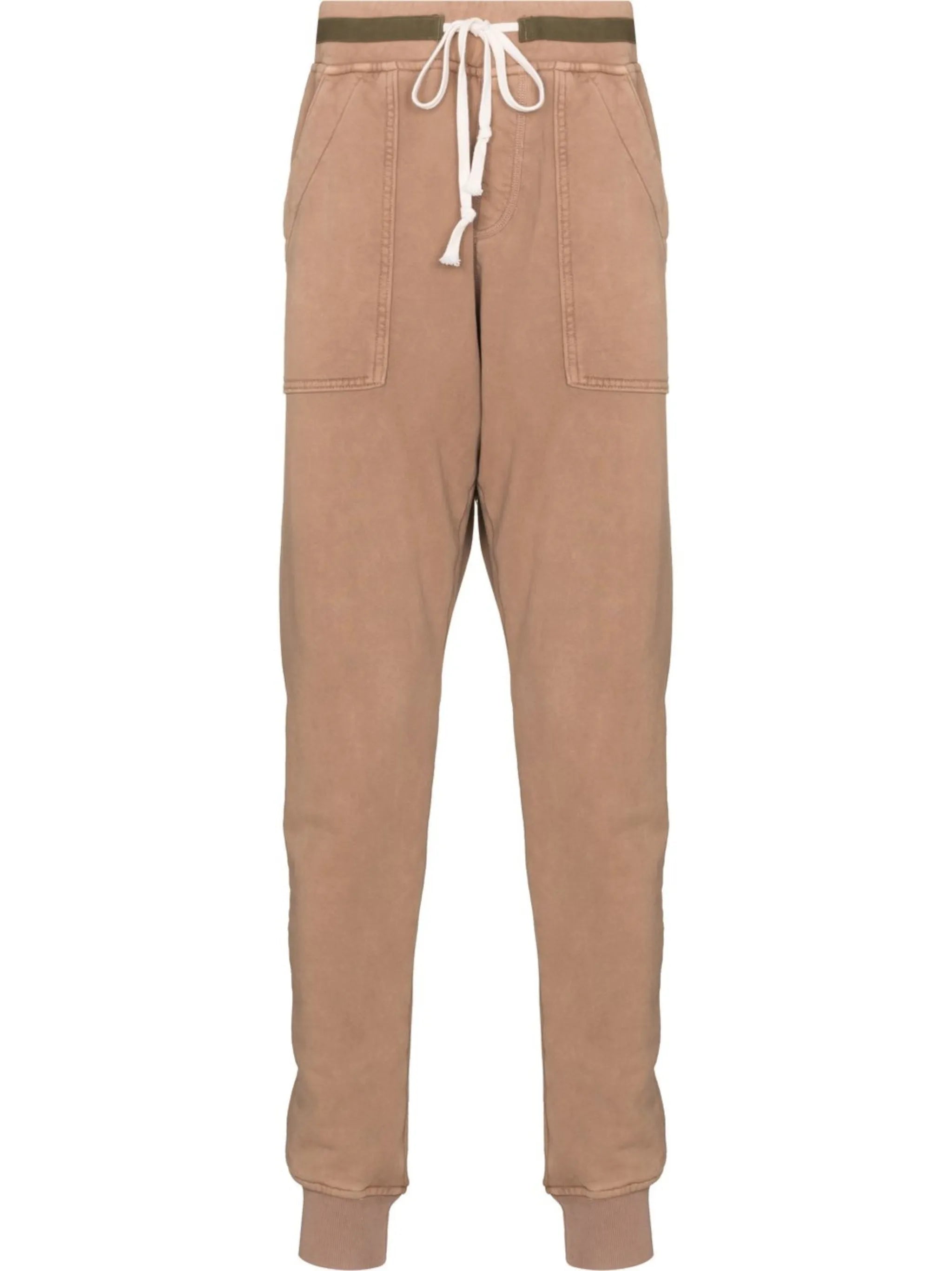 drawstring cotton track pants