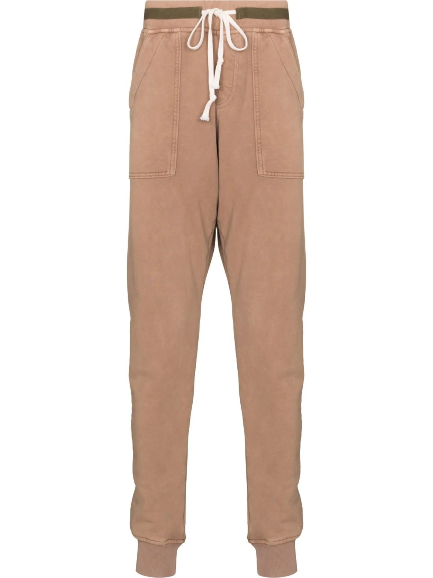 drawstring cotton track pants