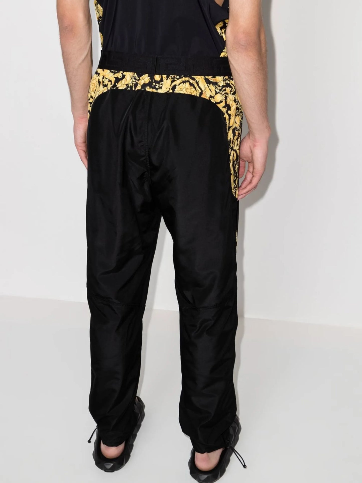 baroque-print track pants