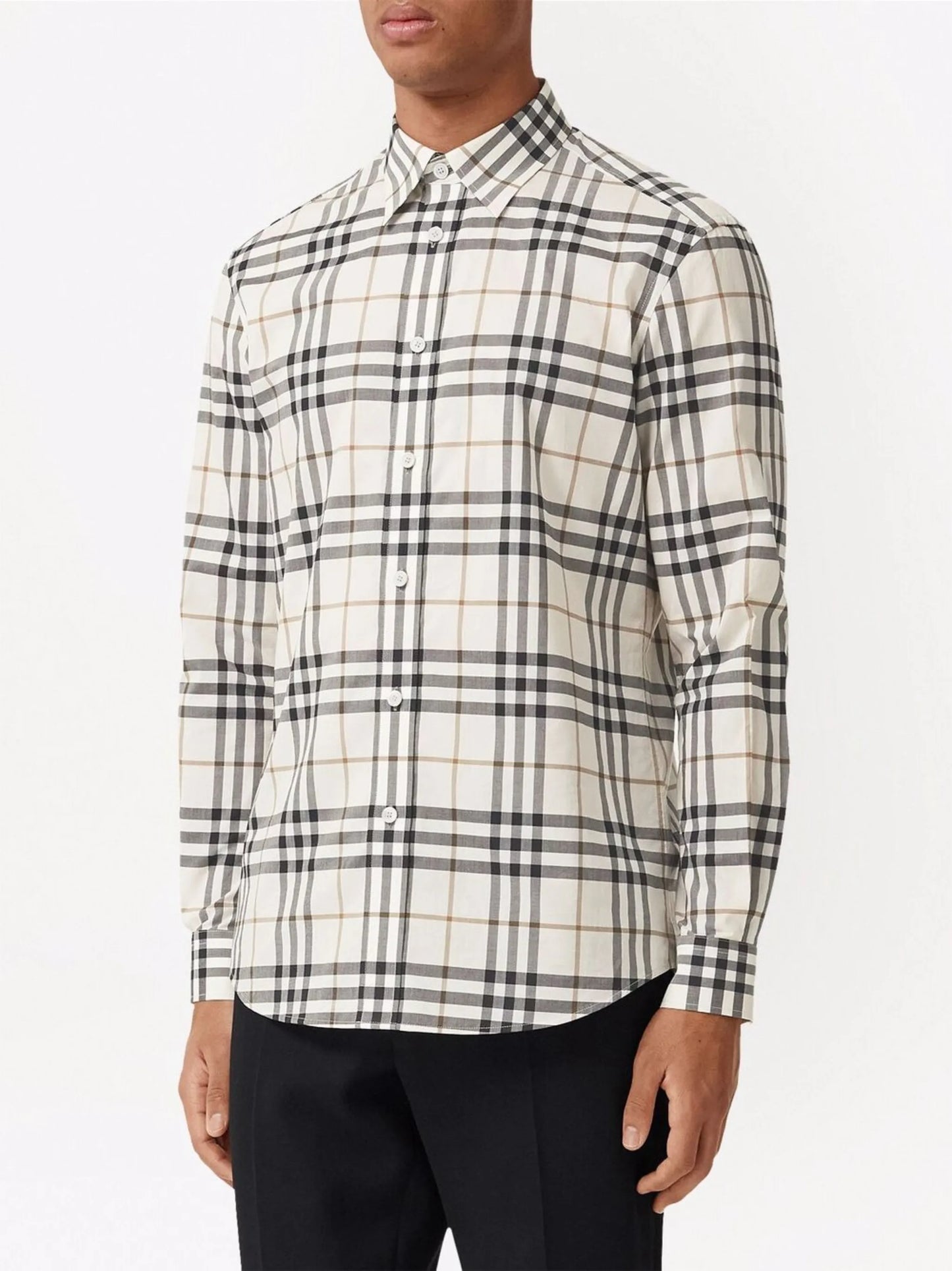 check-print long-sleeve shirt