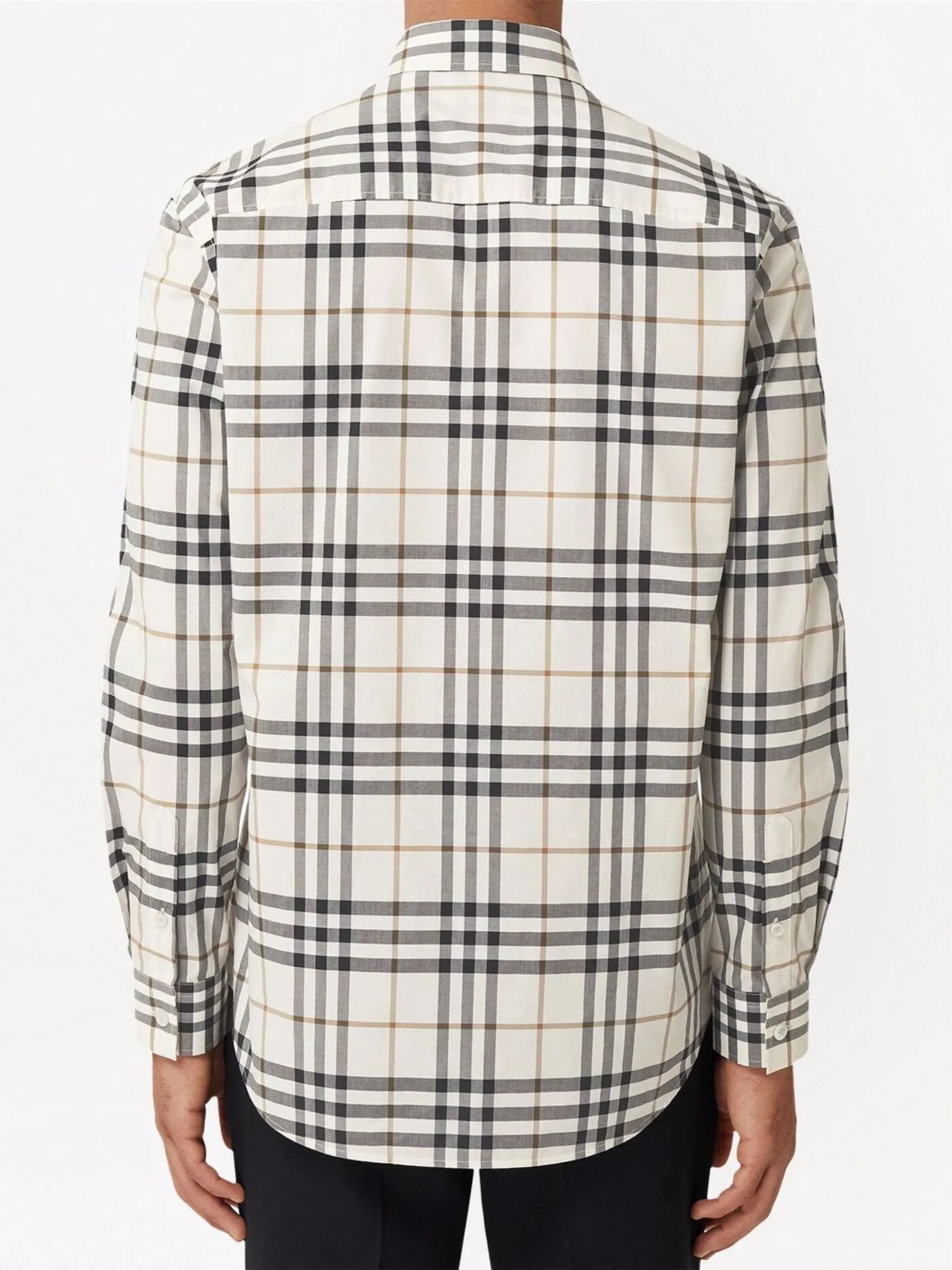 check-print long-sleeve shirt