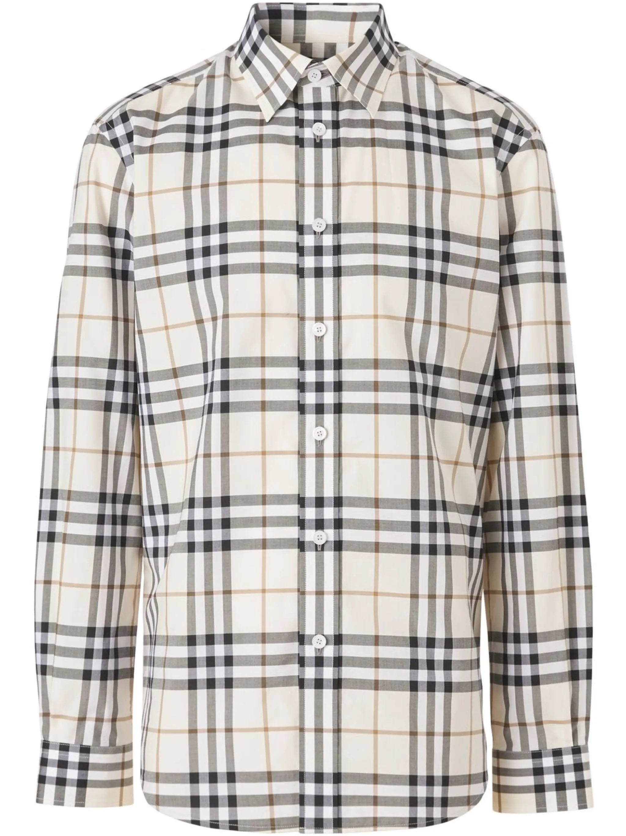 check-print long-sleeve shirt
