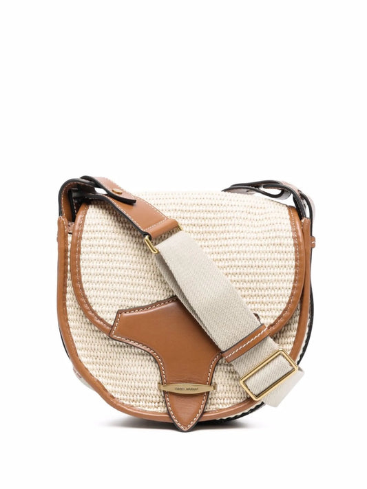 Botsy leather-trim crossbody bag