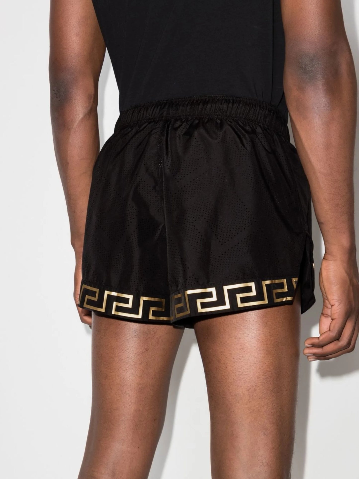 Greca logo-print shorts