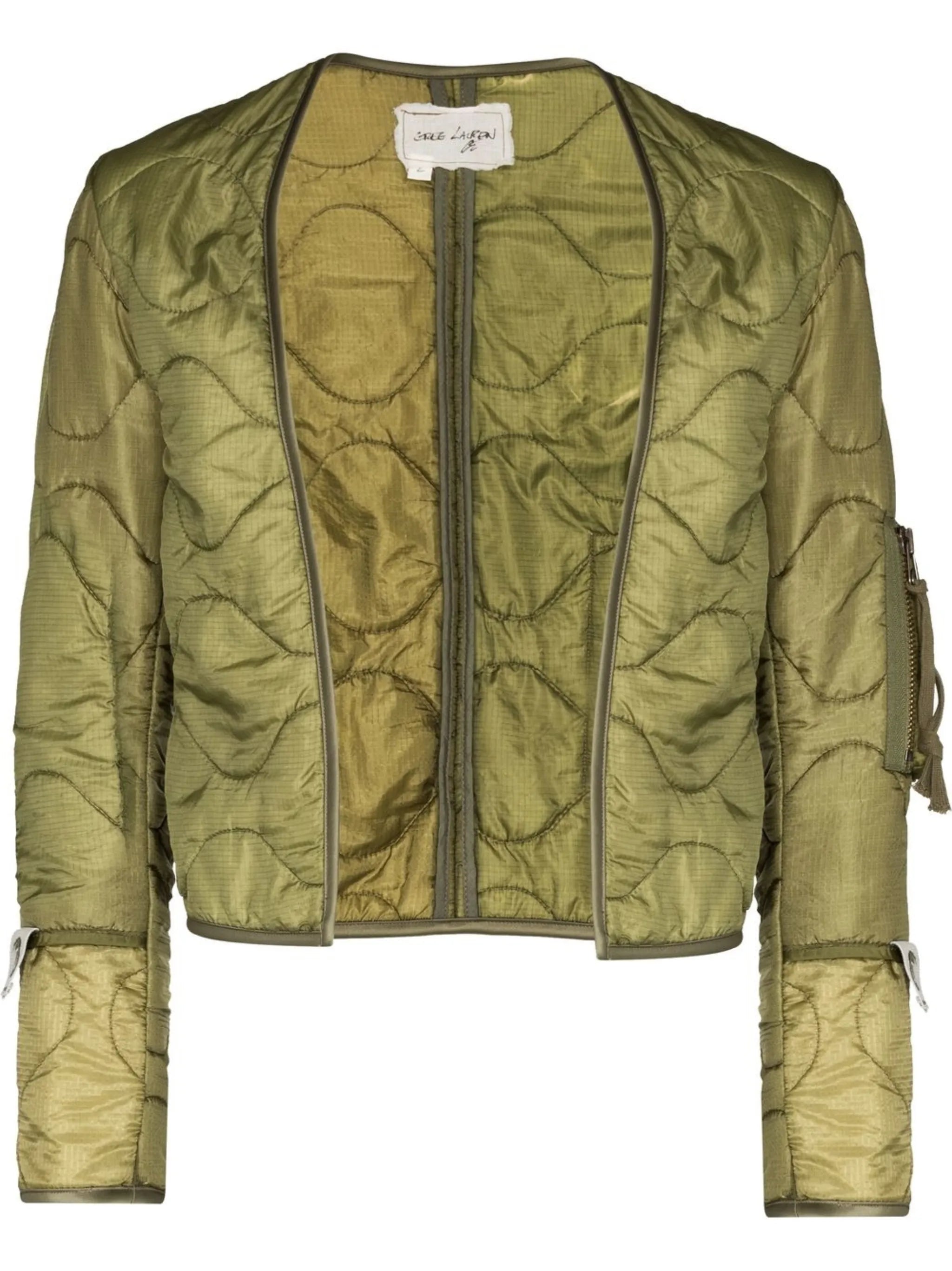 quilted cropped jacket