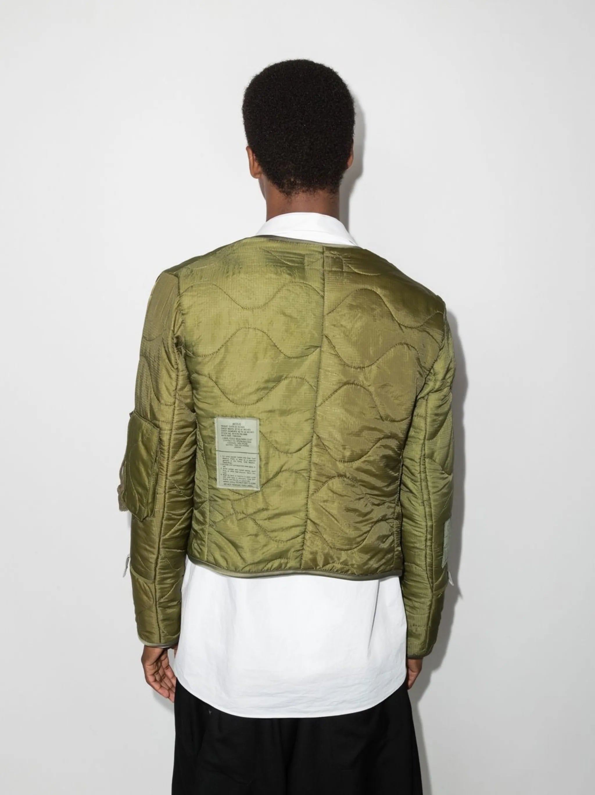 quilted cropped jacket
