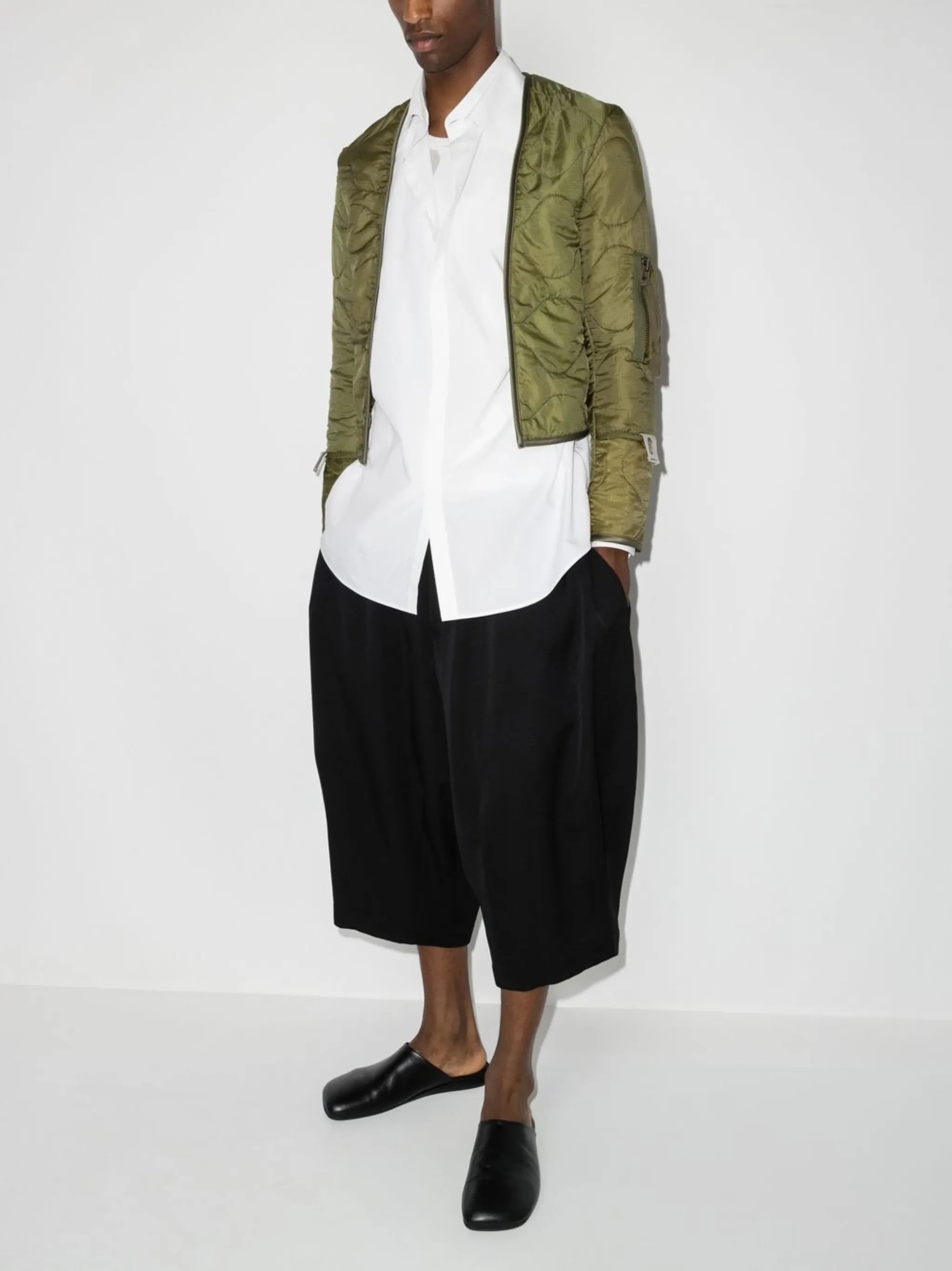 quilted cropped jacket