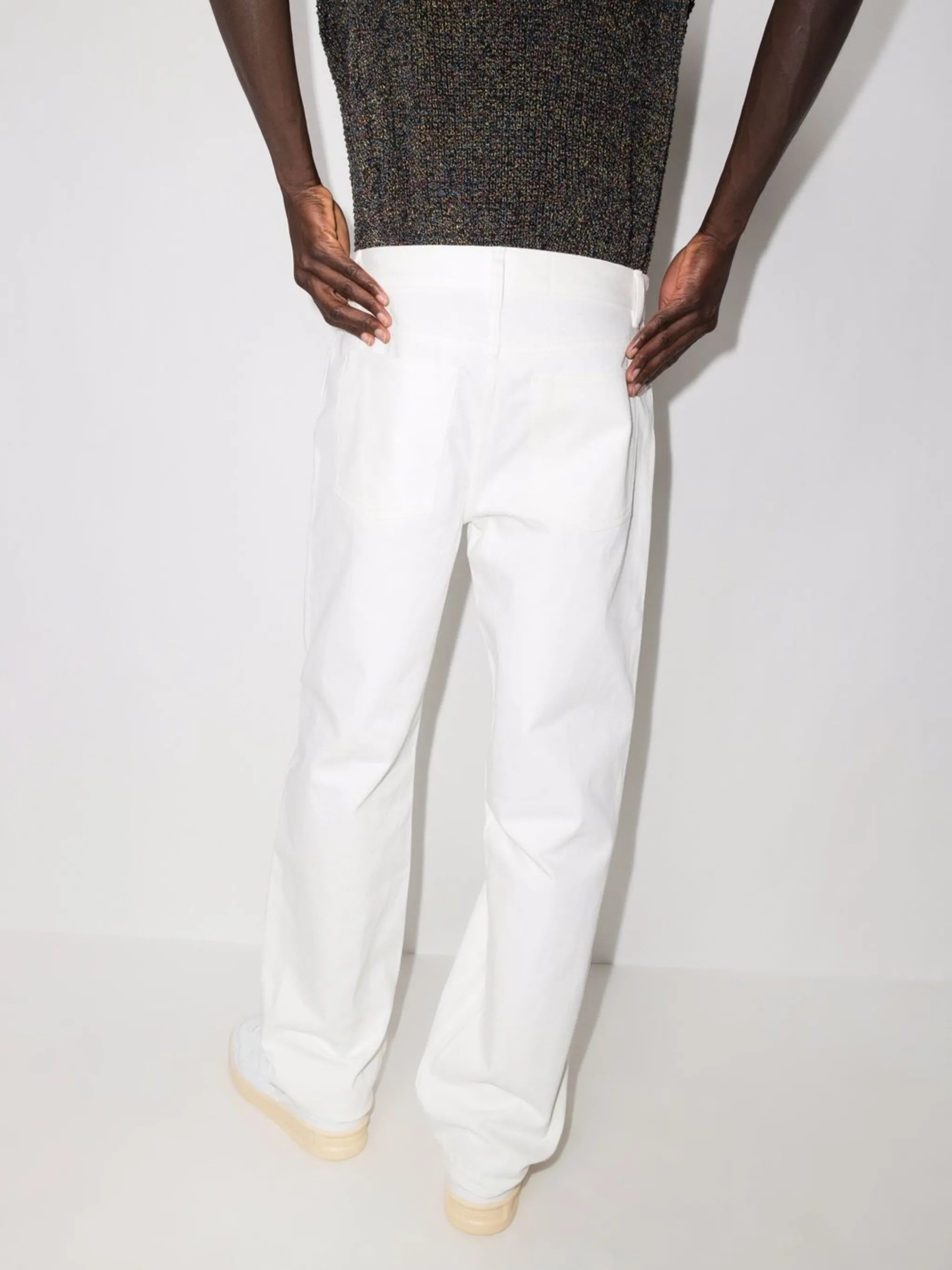 low-rise bootcut jeans