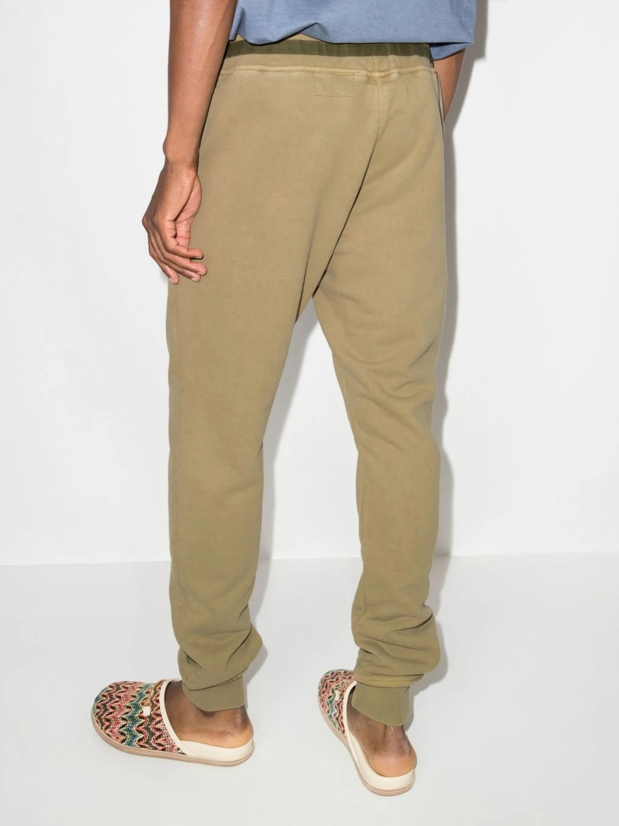 drawstring tapered track pants