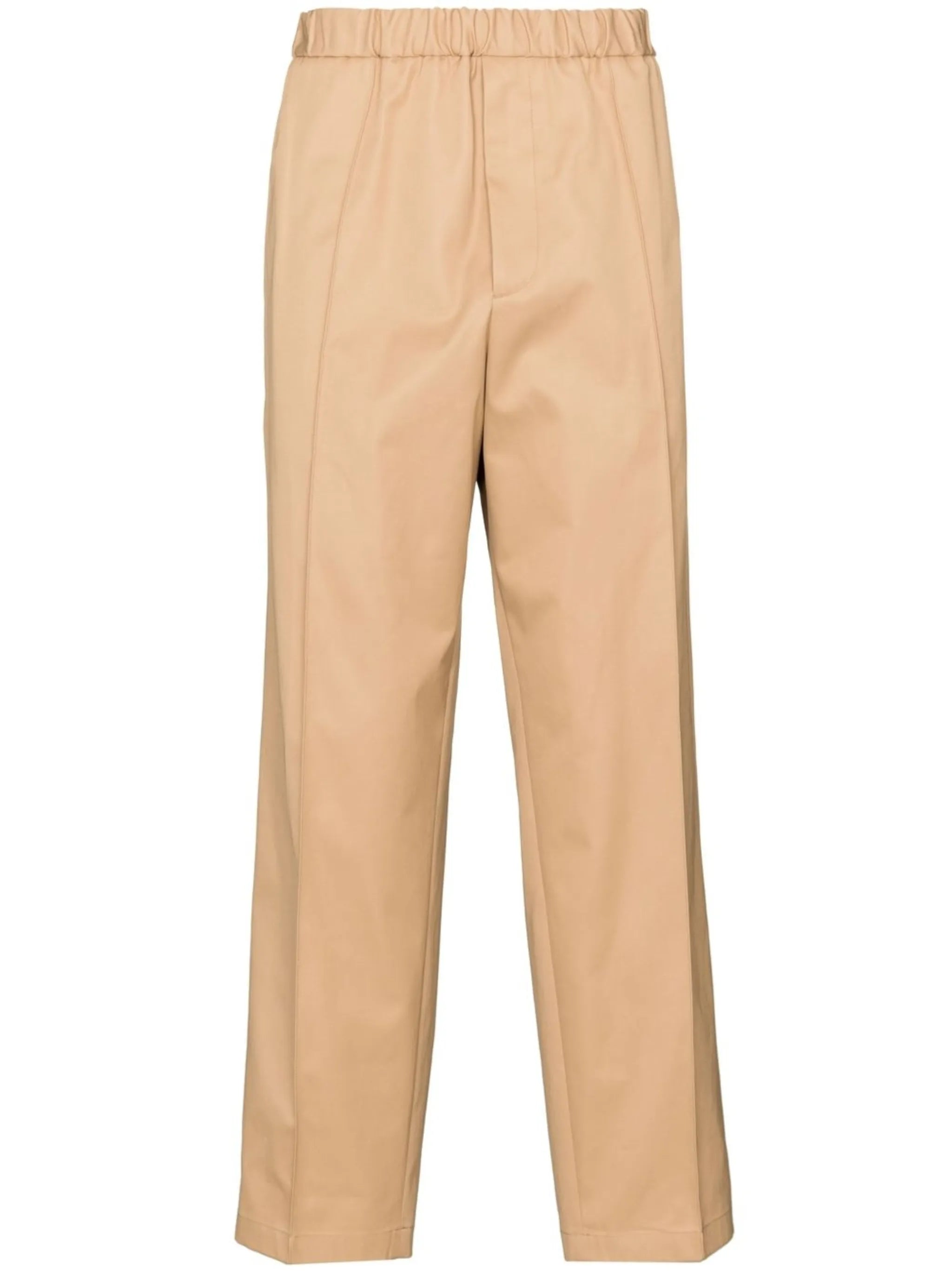 straight-leg cropped trousers