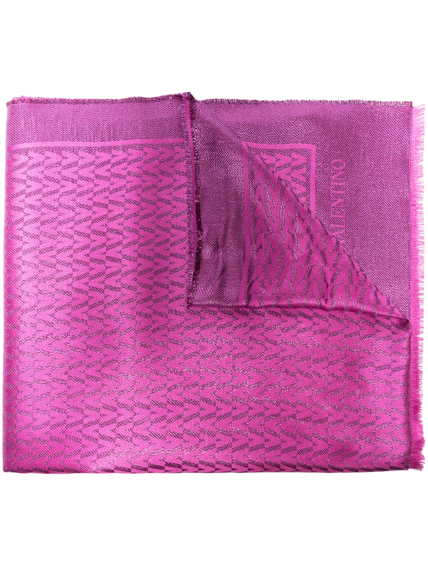 Optical Valentino metallic scarf
