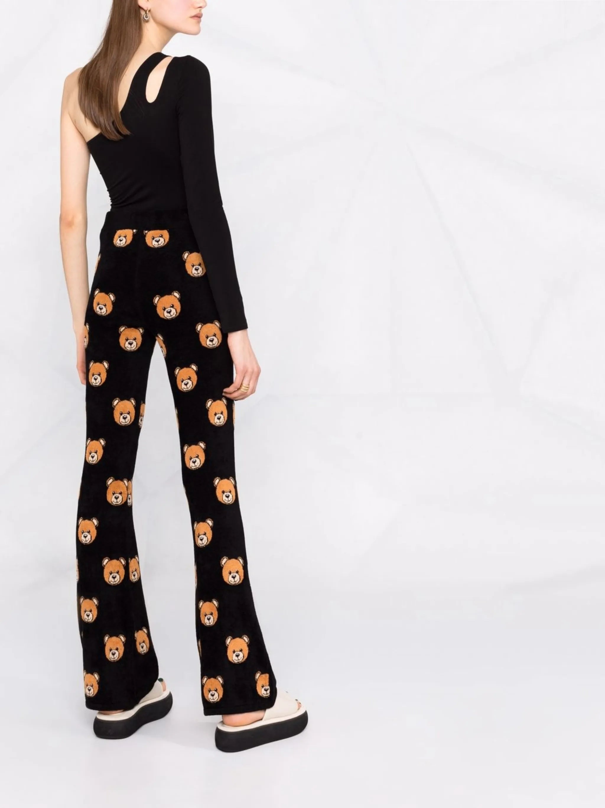 Teddy Bear intarsia terry trousers