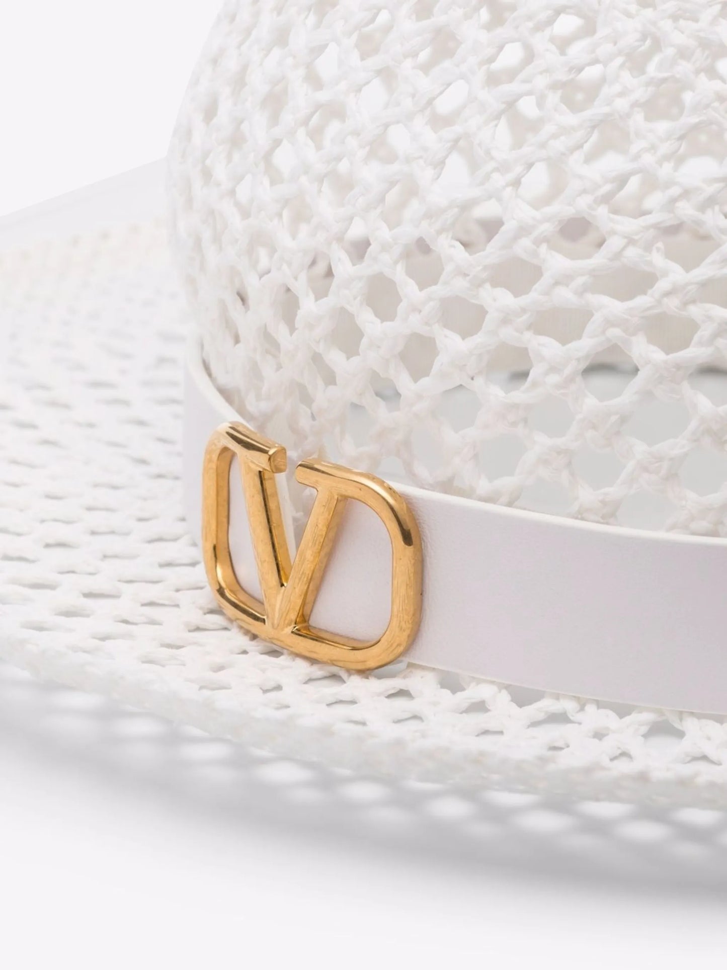 VLogo woven fedora hat