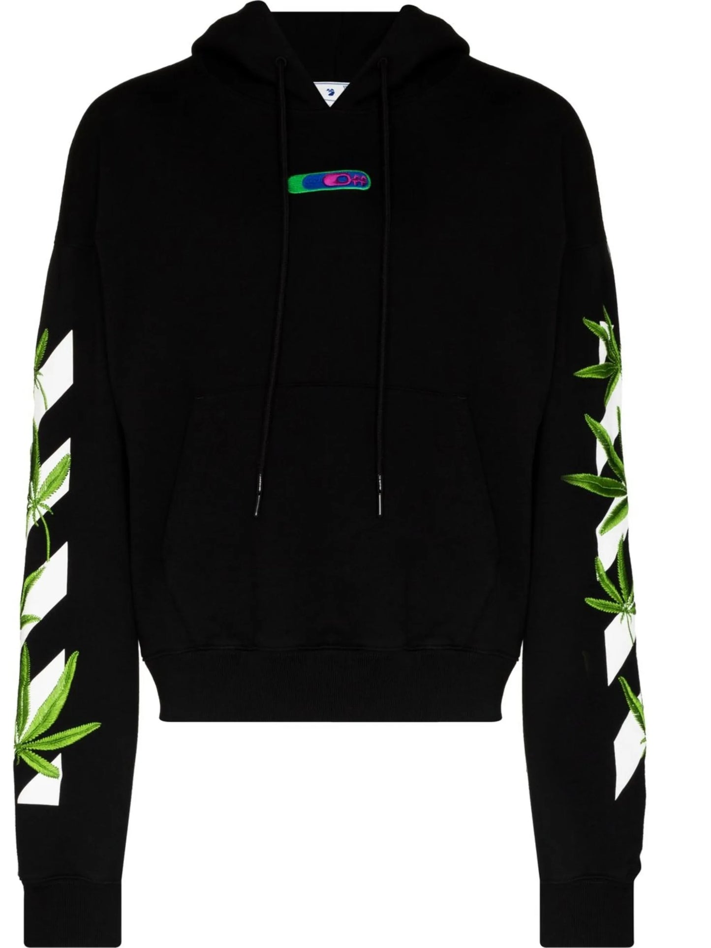 Weed Arrows-print hoodie