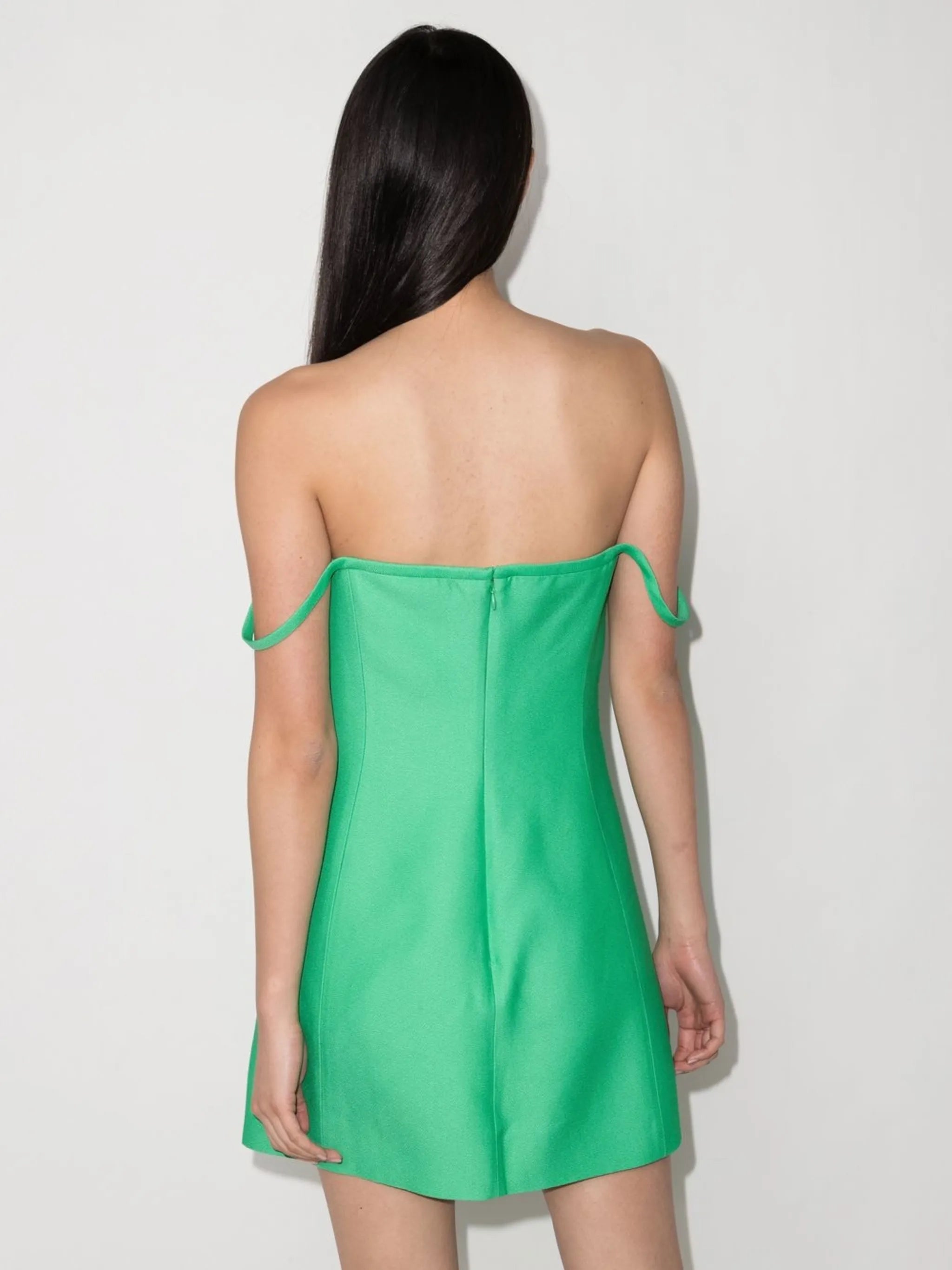 off-shoulder A-line dress