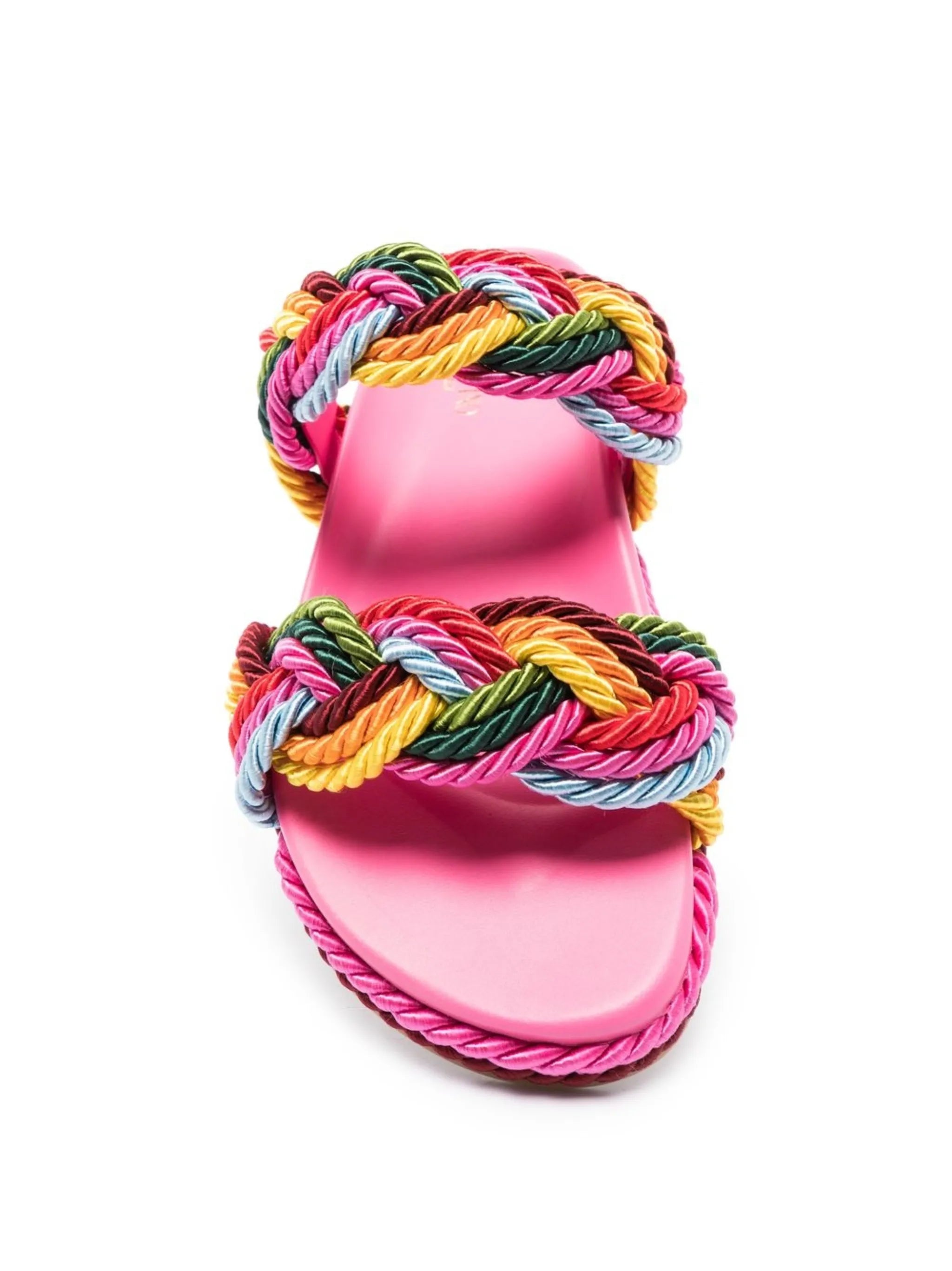Rockstud rope flat sandals