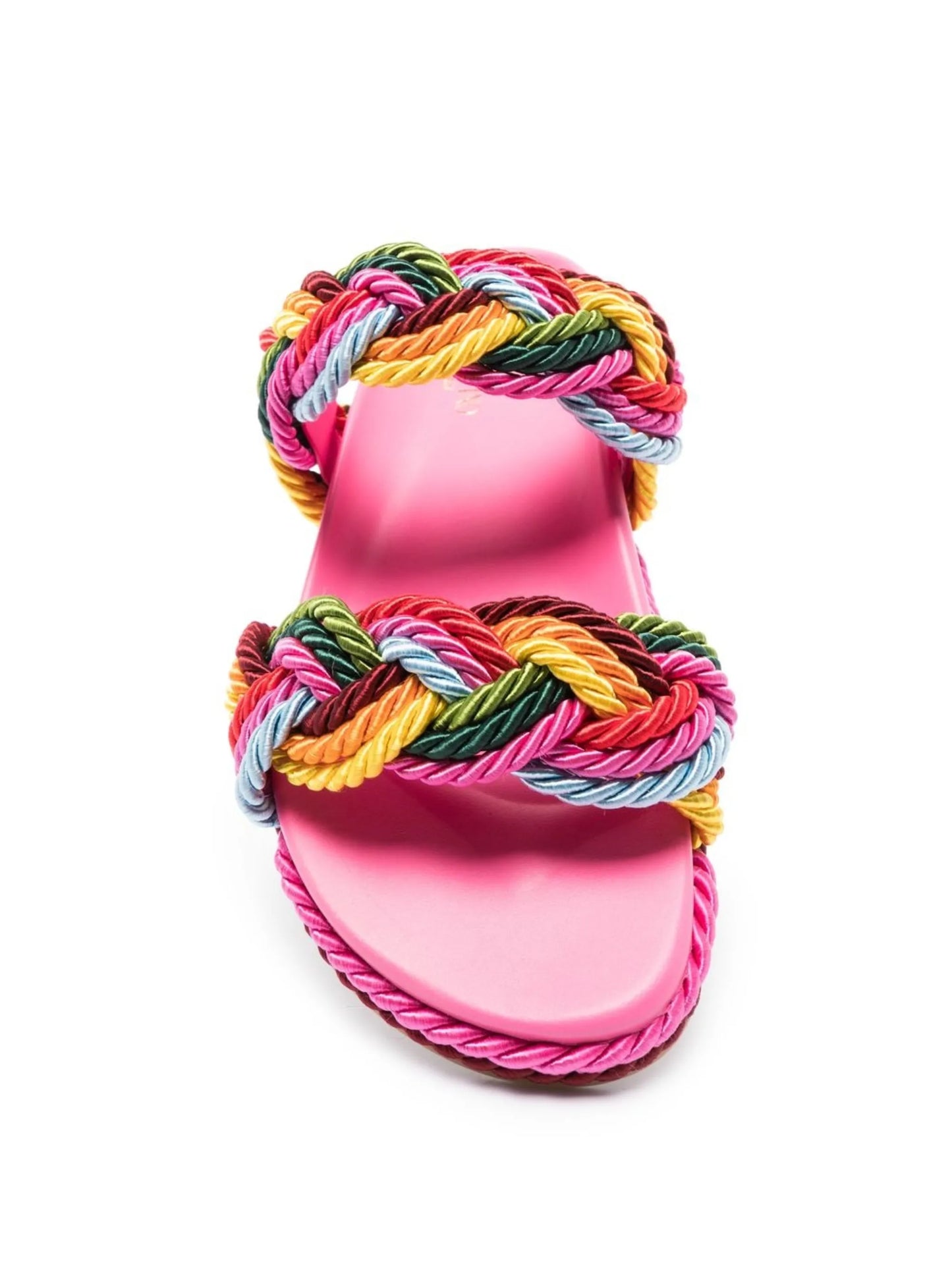 Rockstud rope flat sandals