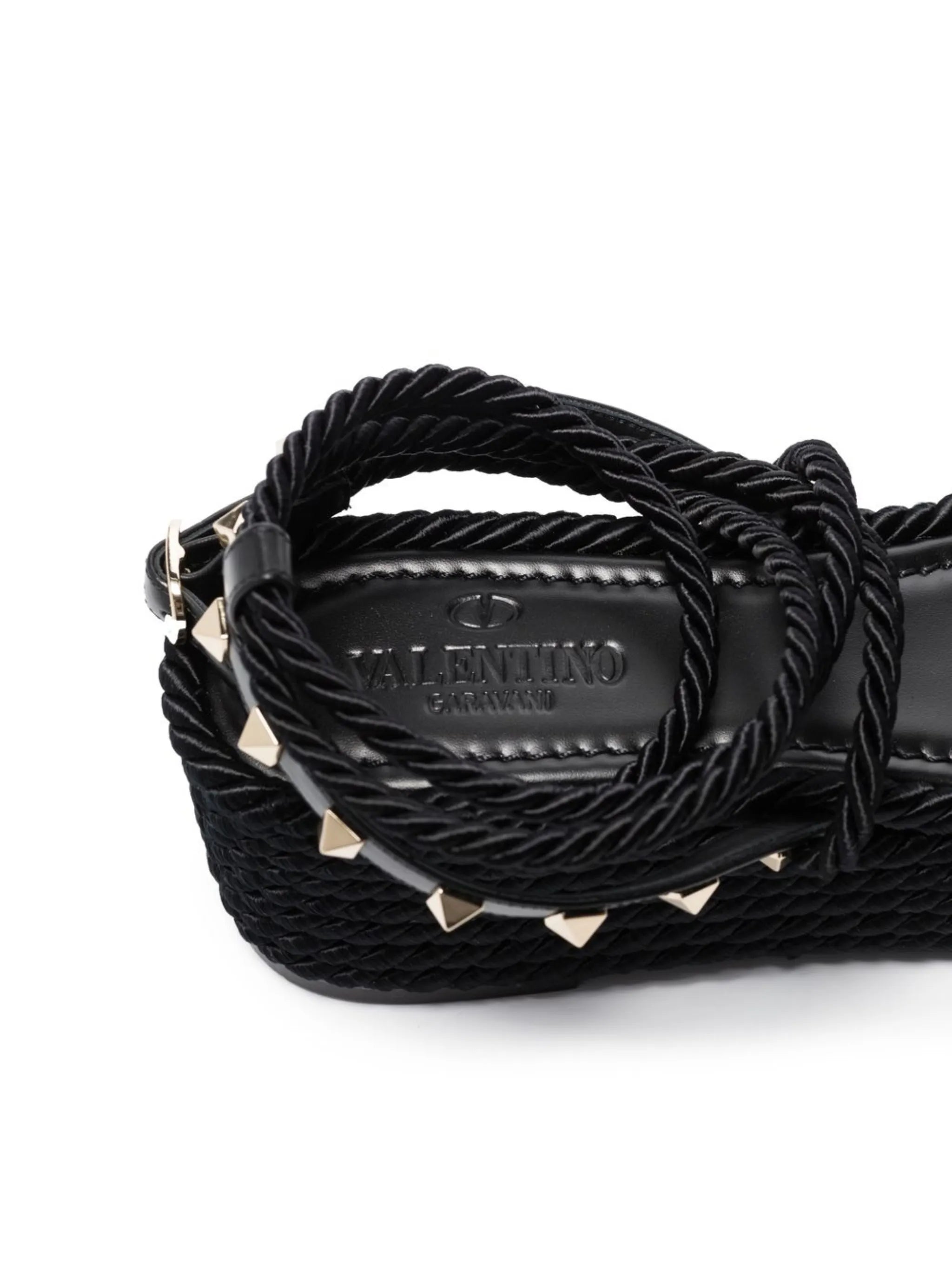 Rockstud platform sandals