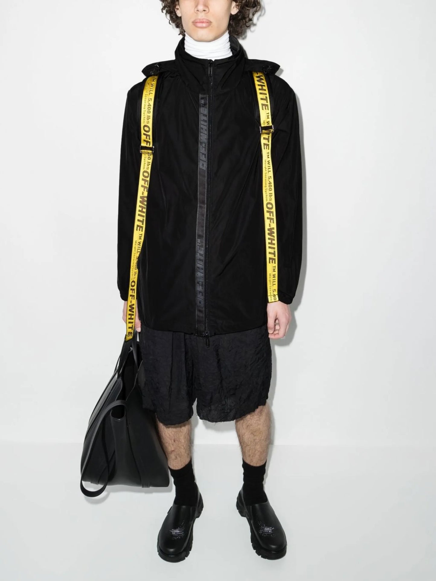 Industrial-strap lightweight jacket
