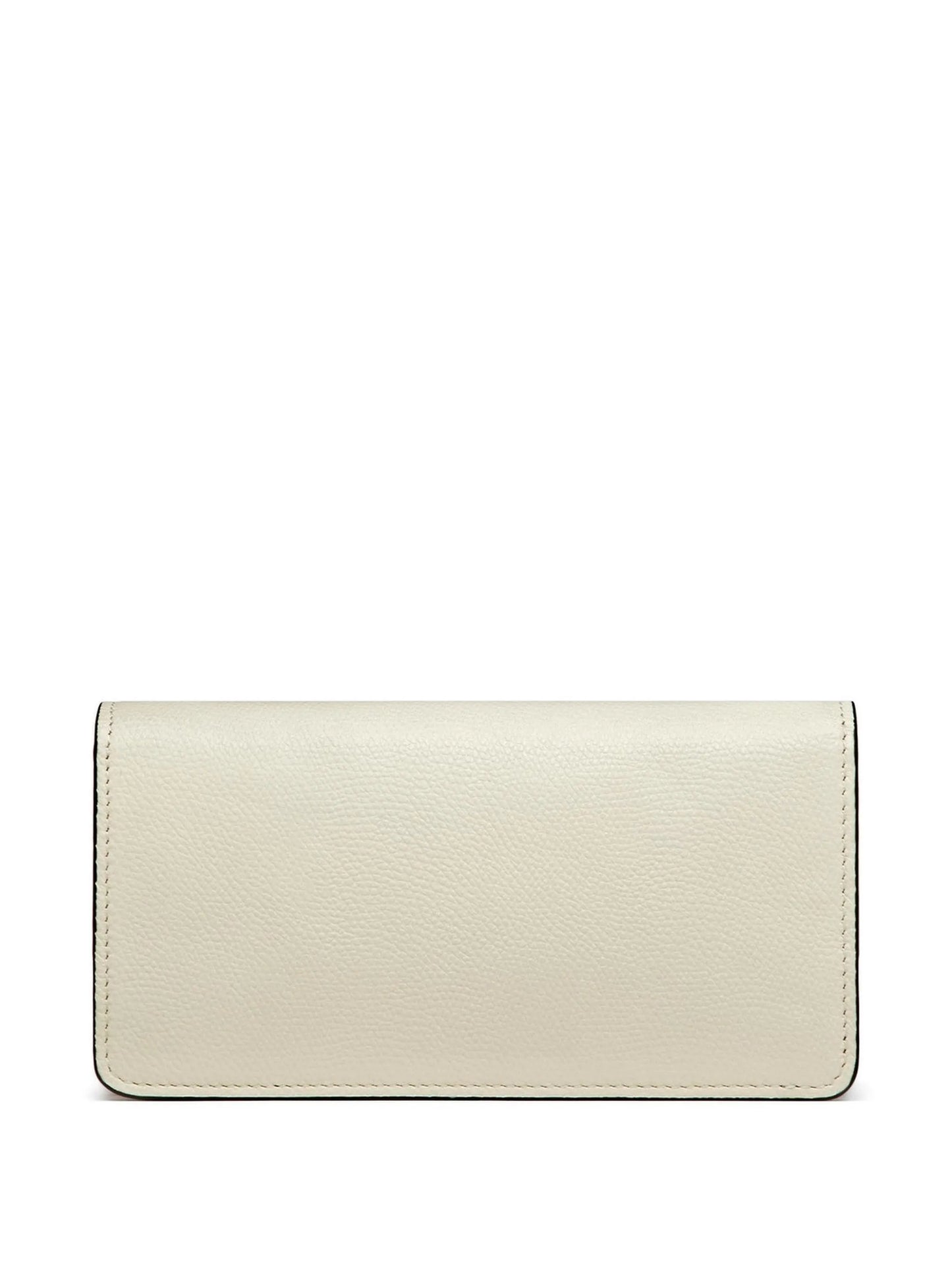 VLogo Signature grainy calfskin wallet with chain