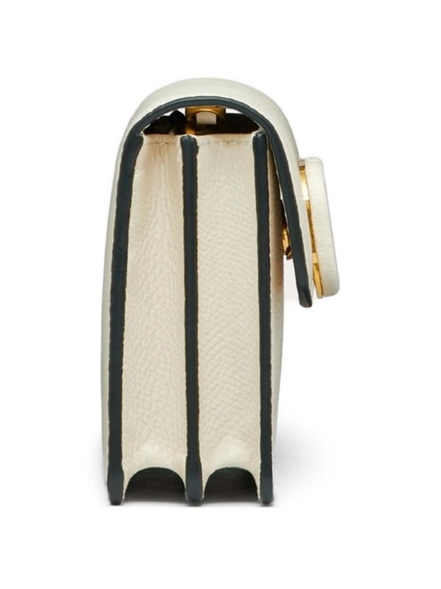 VLogo Signature grainy calfskin wallet with chain