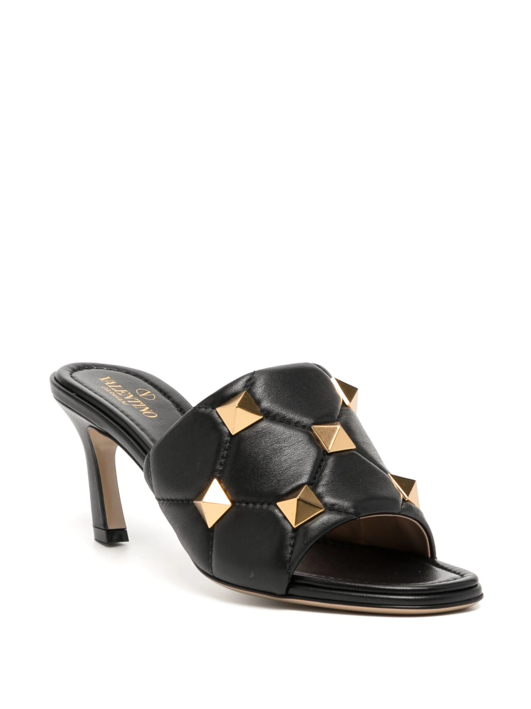 Roman Stud 65mm leather mules