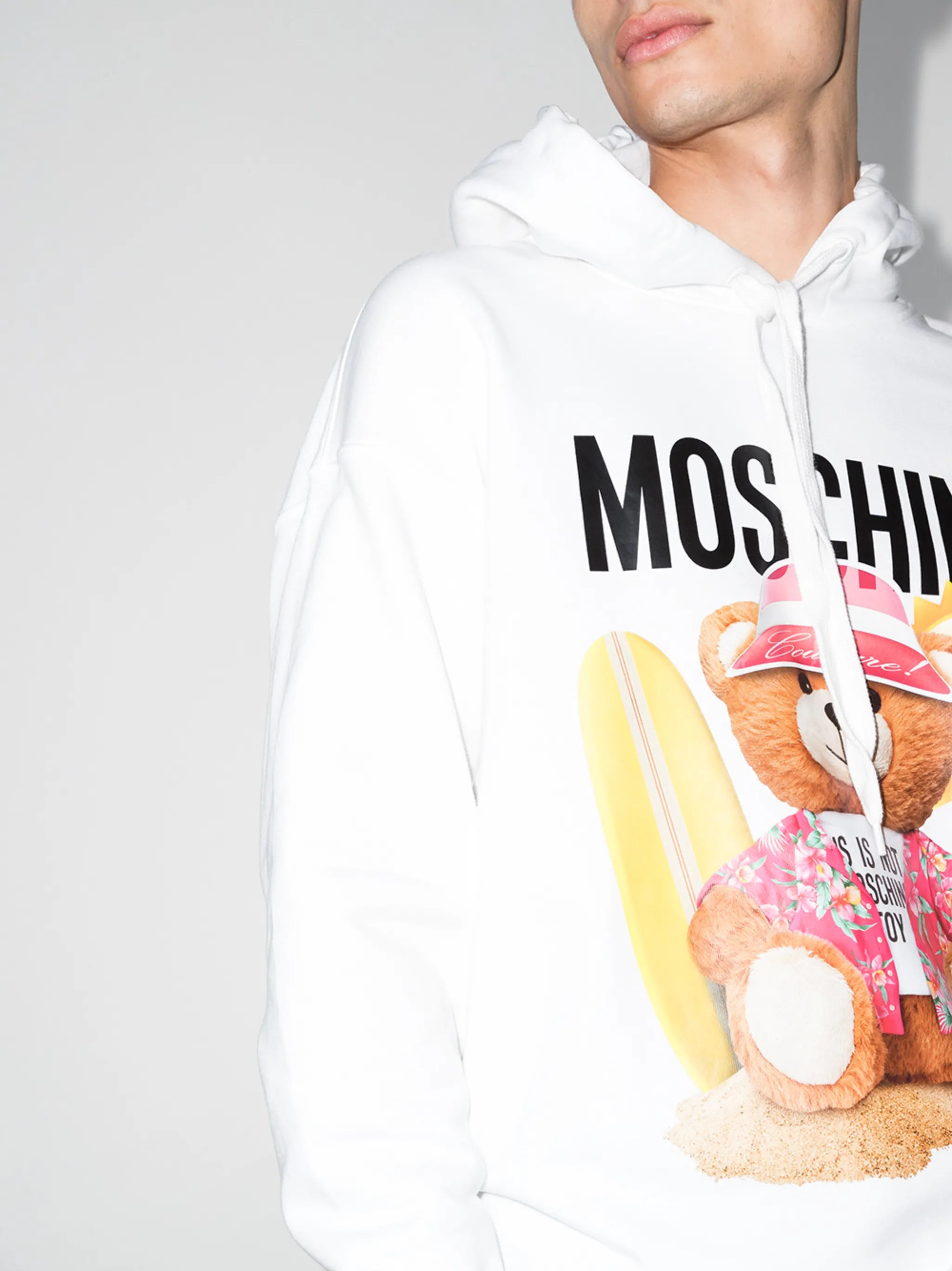 Teddy Bear-print crew-neck sweatshirt