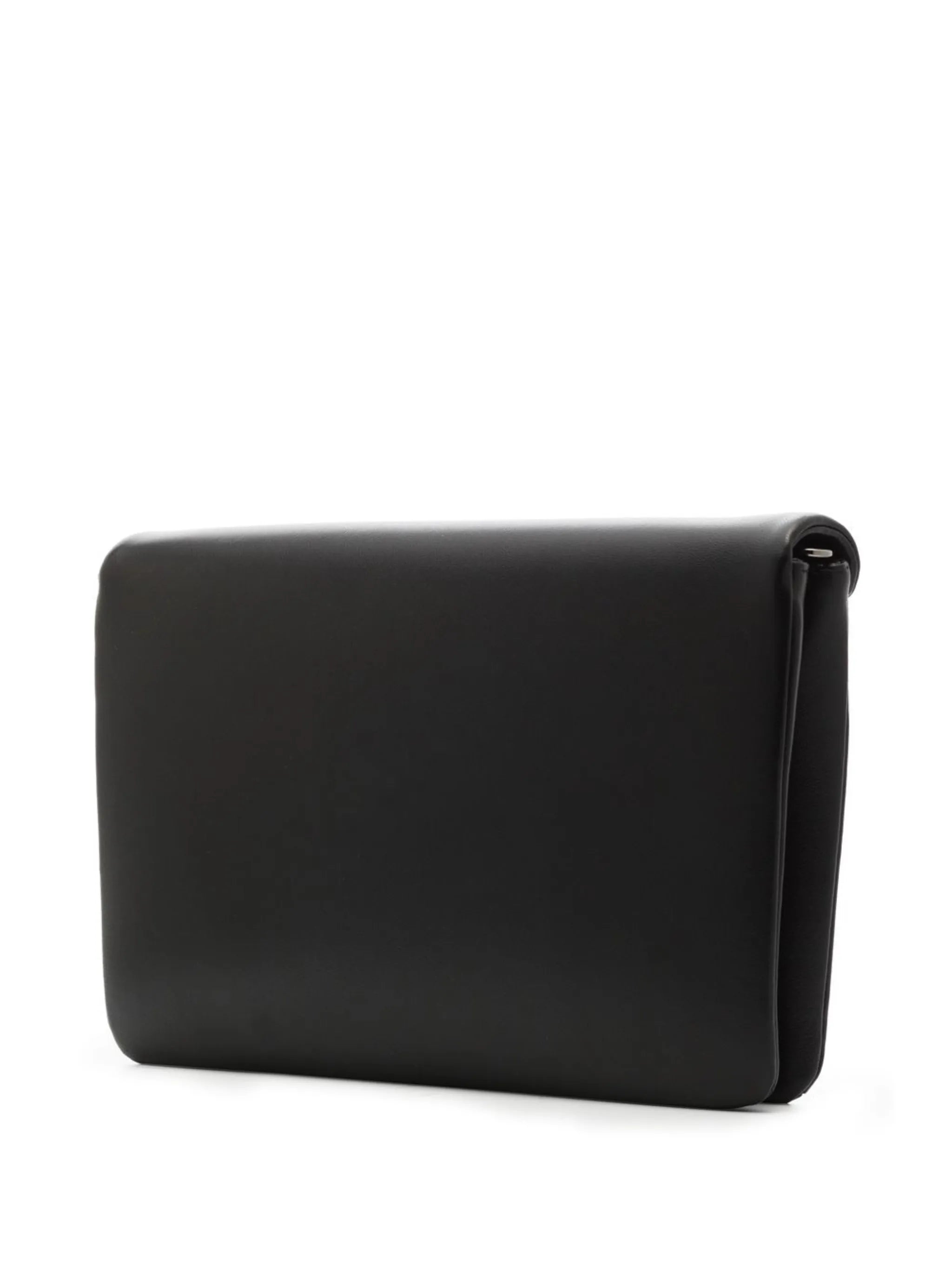 Roman stud leather clutch bag