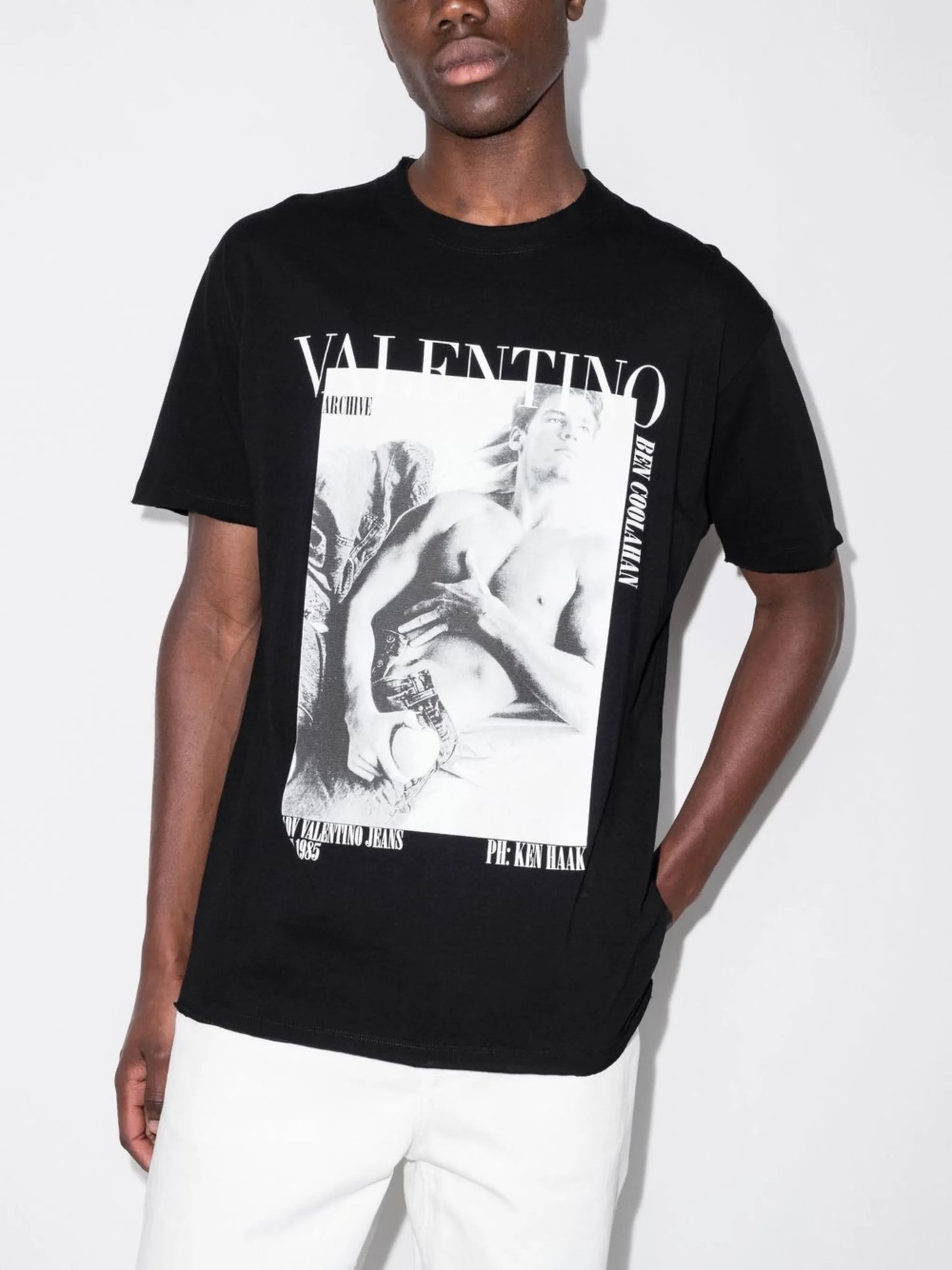 archive-print cotton T-shirt